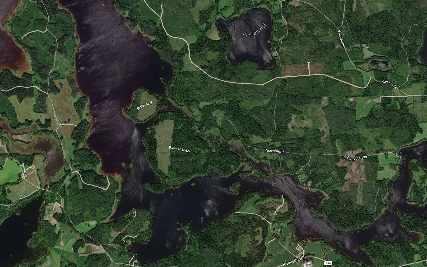 Satellite map of the Kasilanoja