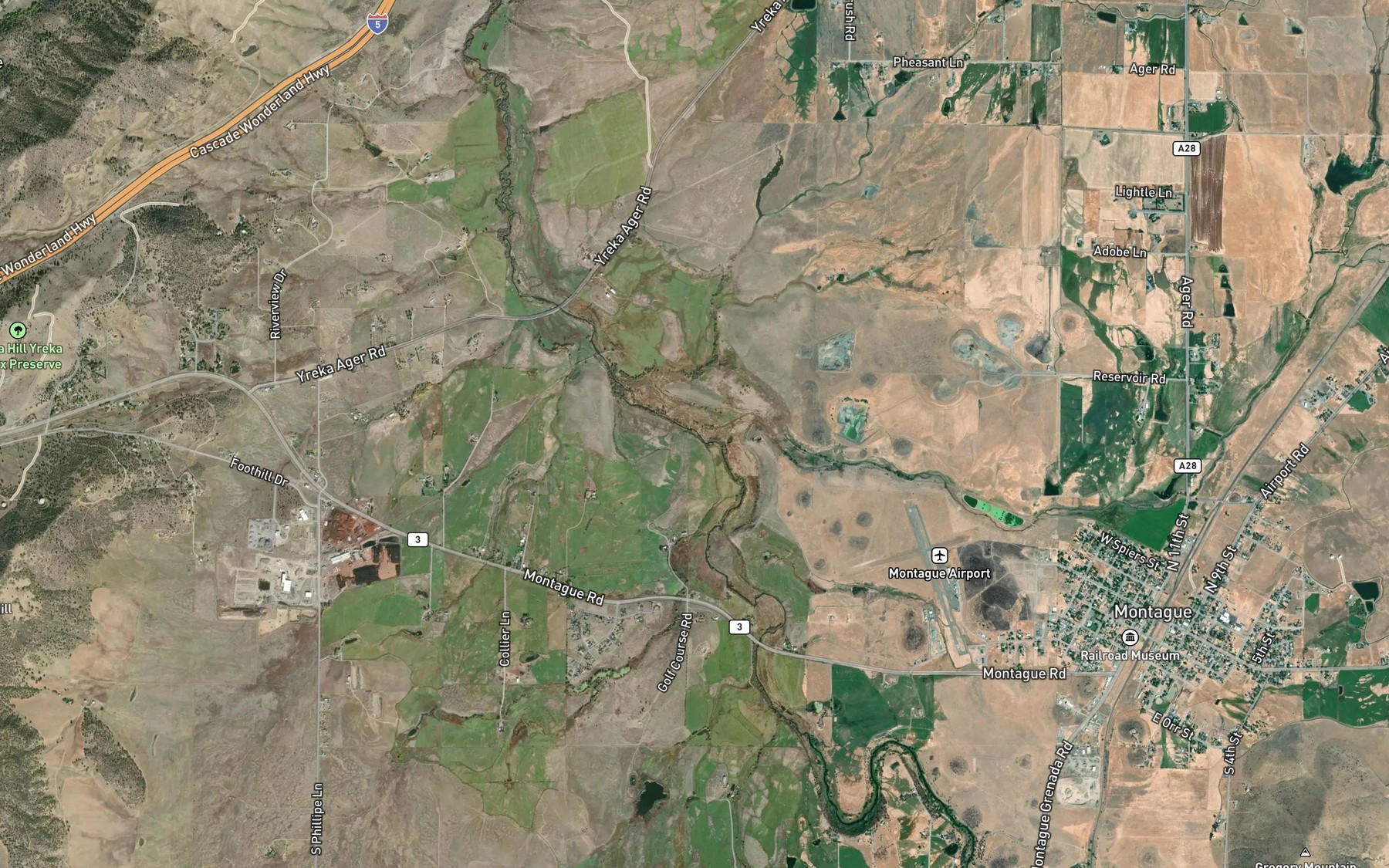 Satellite map of the Oregon Slu