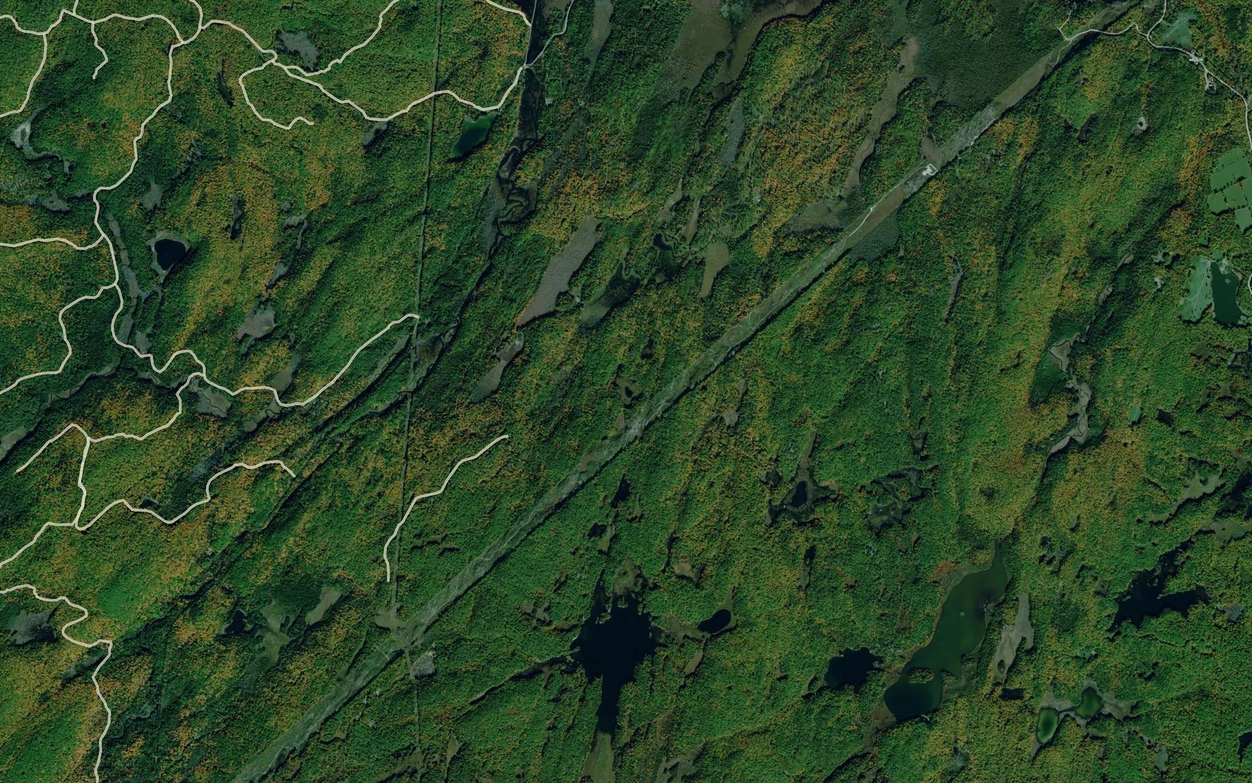 Satellite map of the Captains Lake