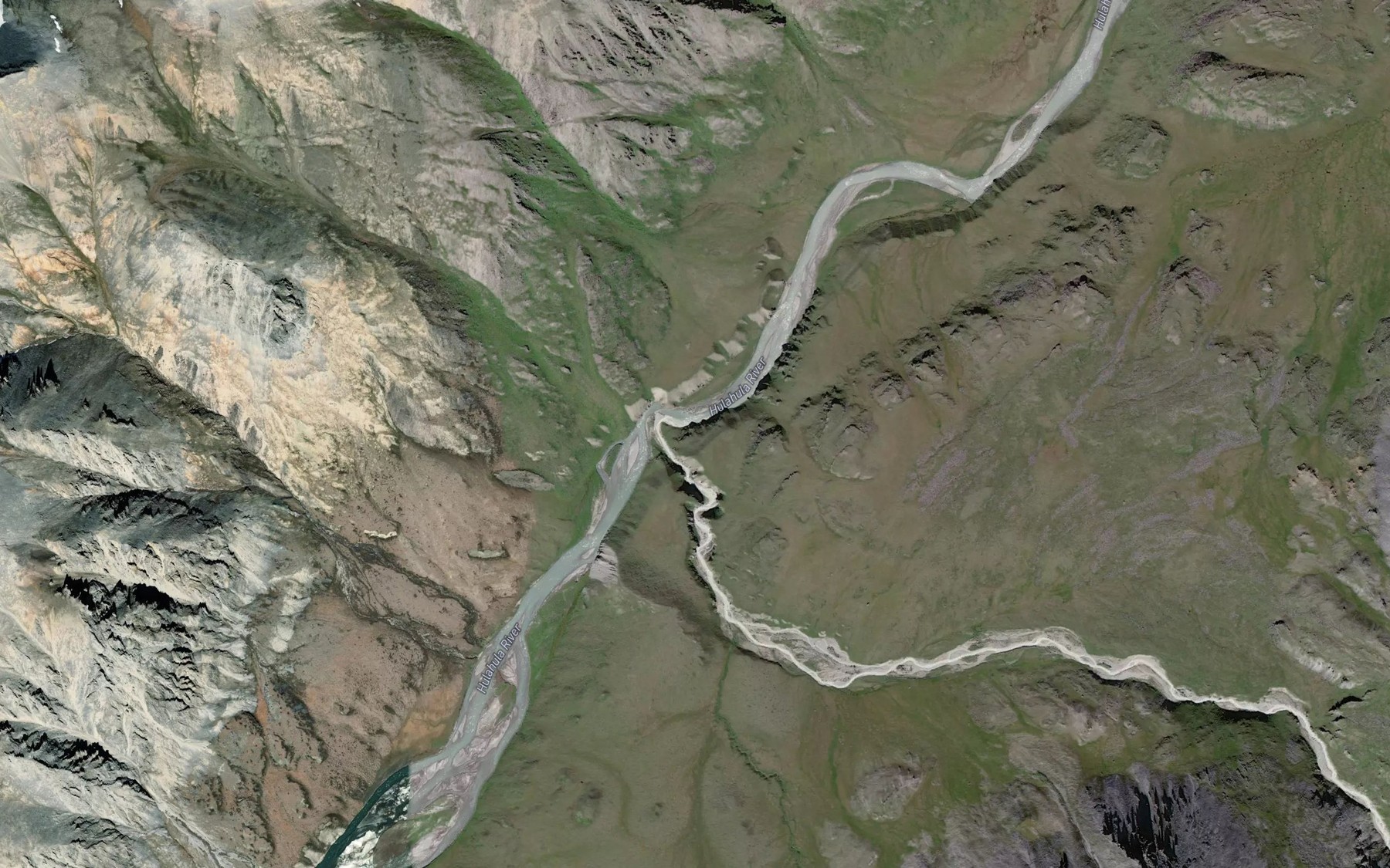 Satellite map of the Esetuk Creek