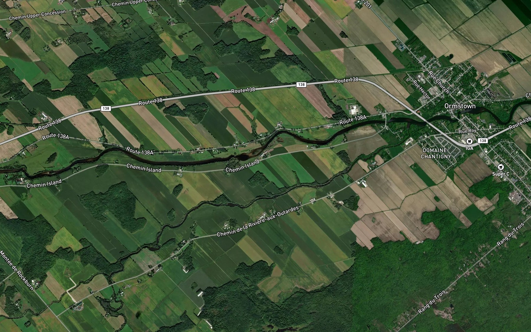 Satellite map of the Cours d'eau Collum