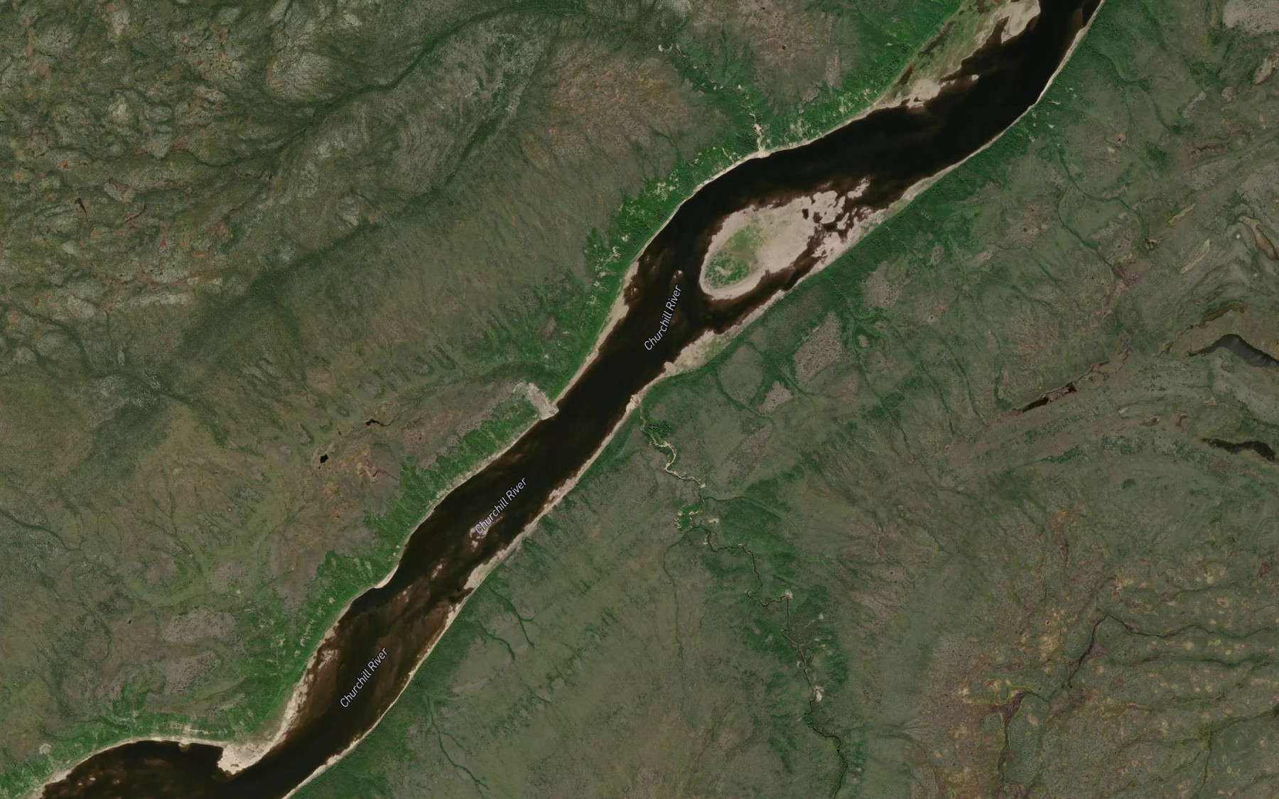 Satellite map of the Hidden Creek