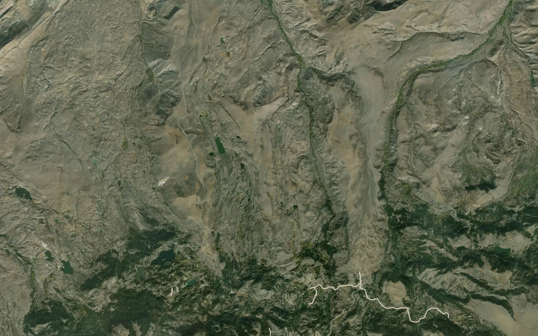 Satellite map of the Eagle Lake