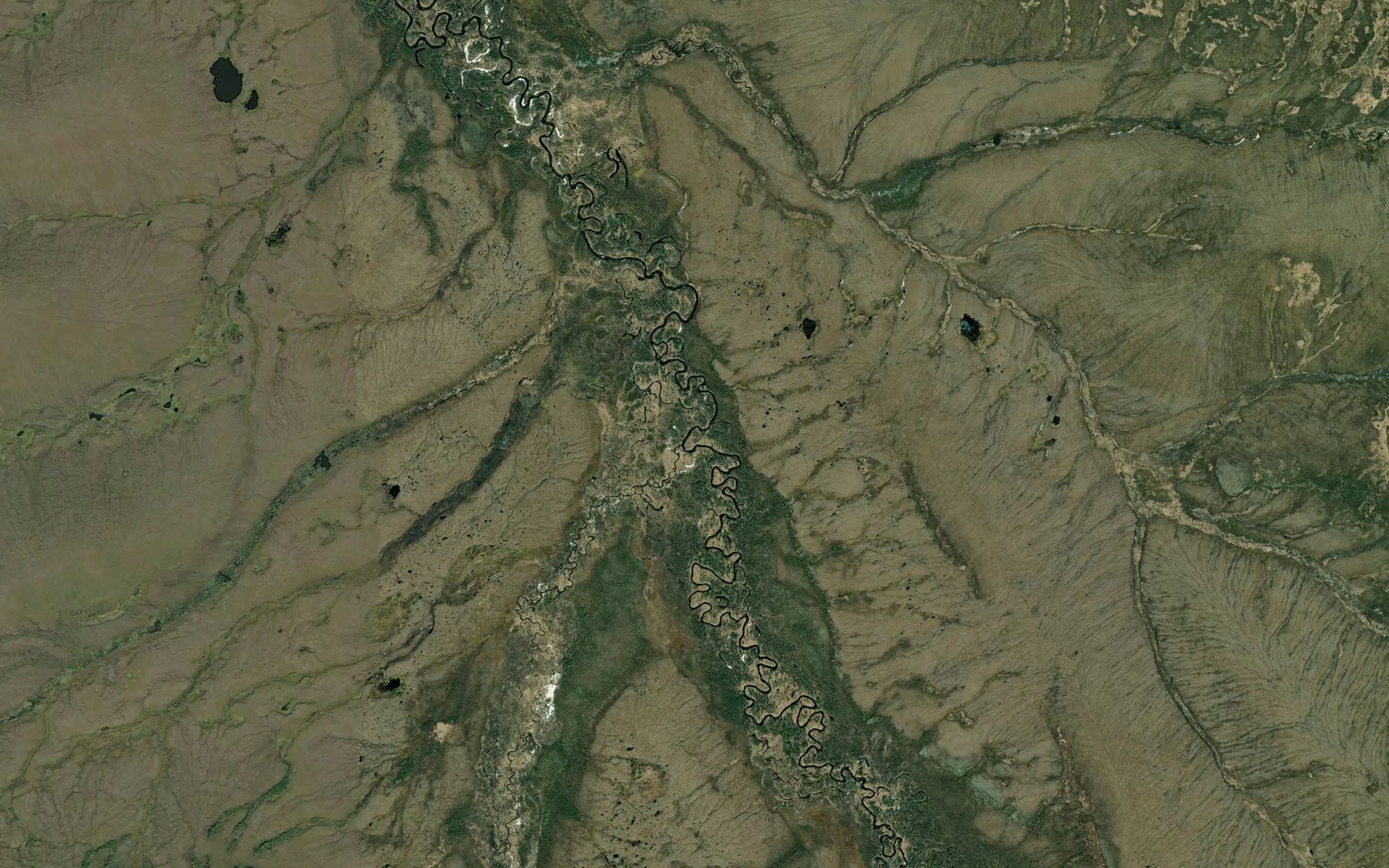 Satellite map of the Coral Creek