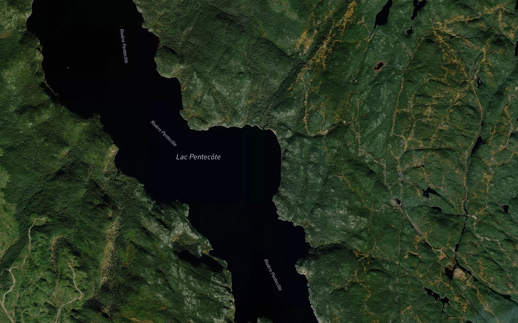 Satellite map of the Baie Langis
