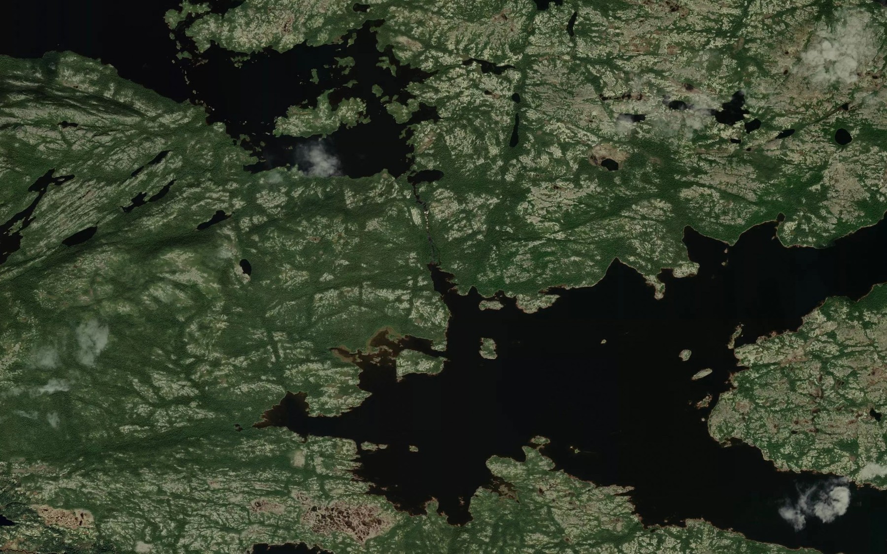 Satellite map of the Shinneys Waters