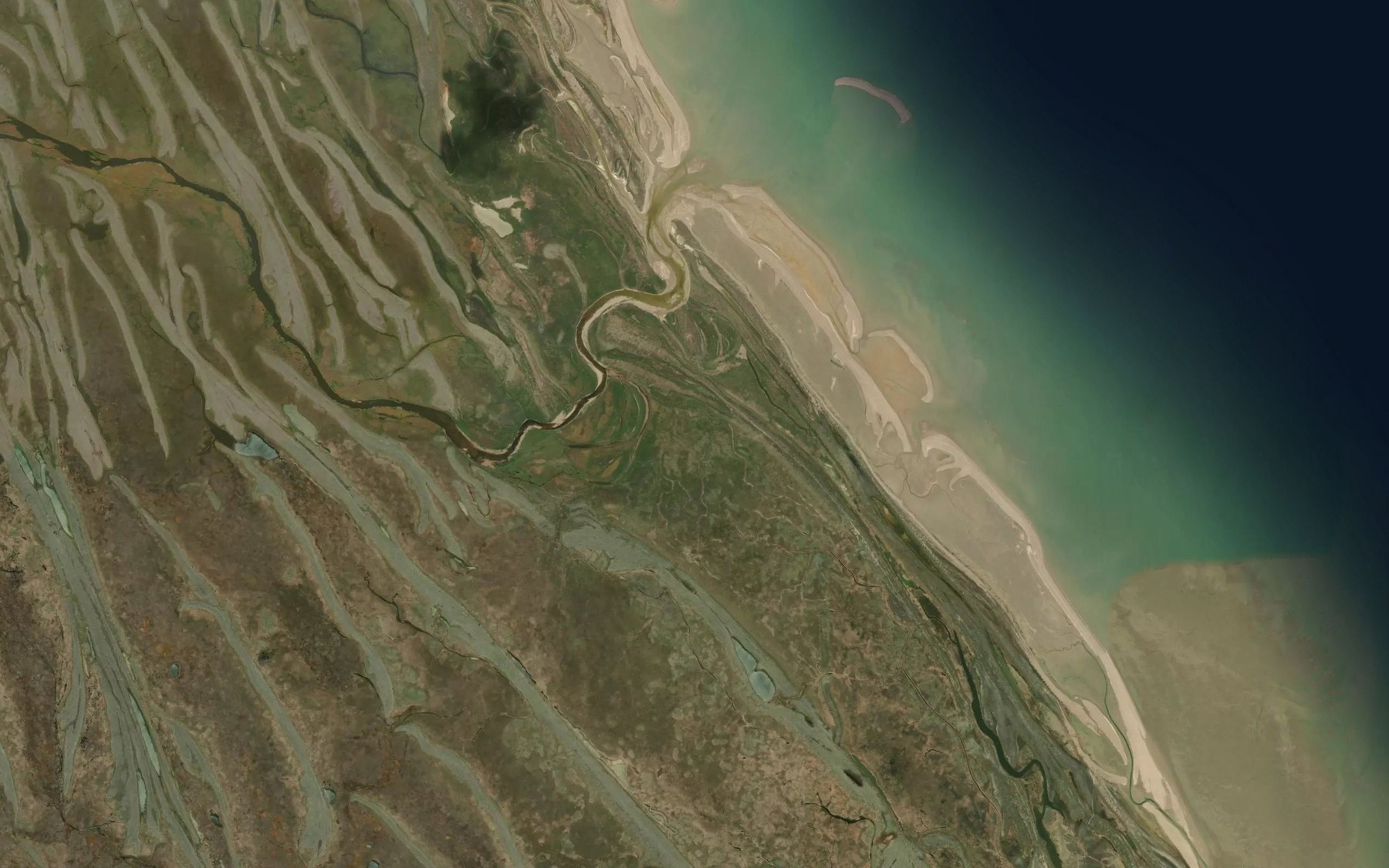 Satellite map of the Blackcurrant River