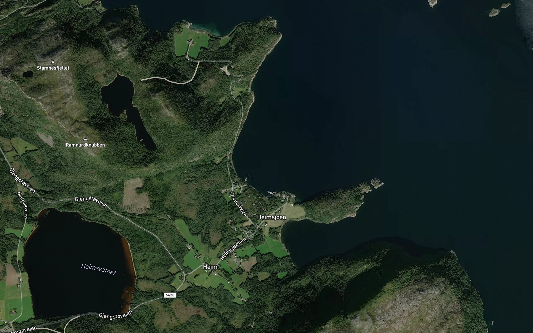 Satellite map of the Ytter Heimsvagen