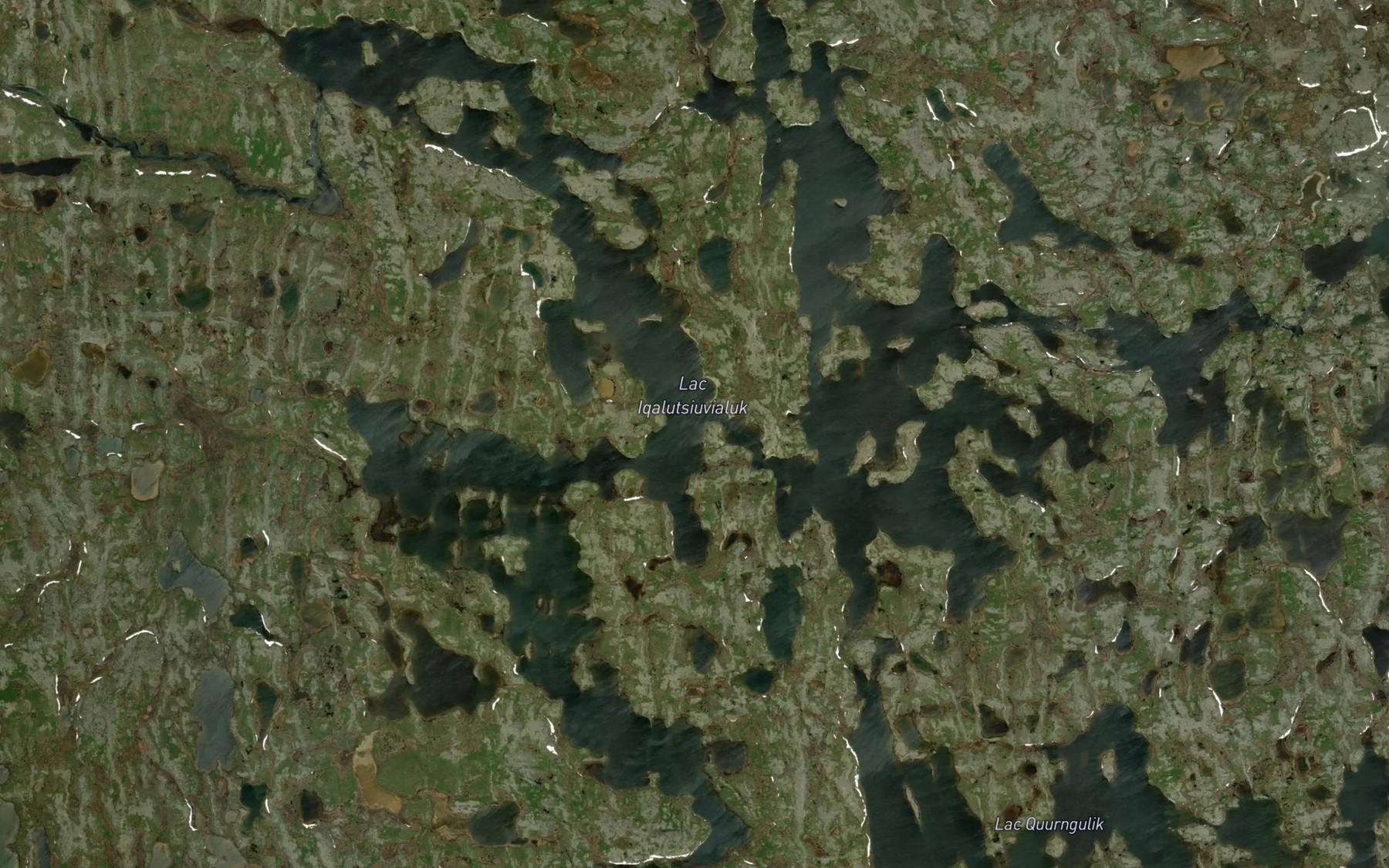 Satellite map of the Lac Iqalutsiuvialuk