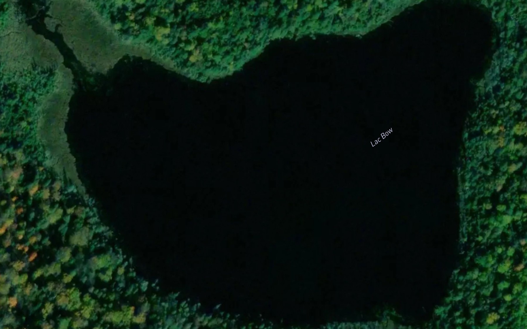 Satellite map of the Lac Bow