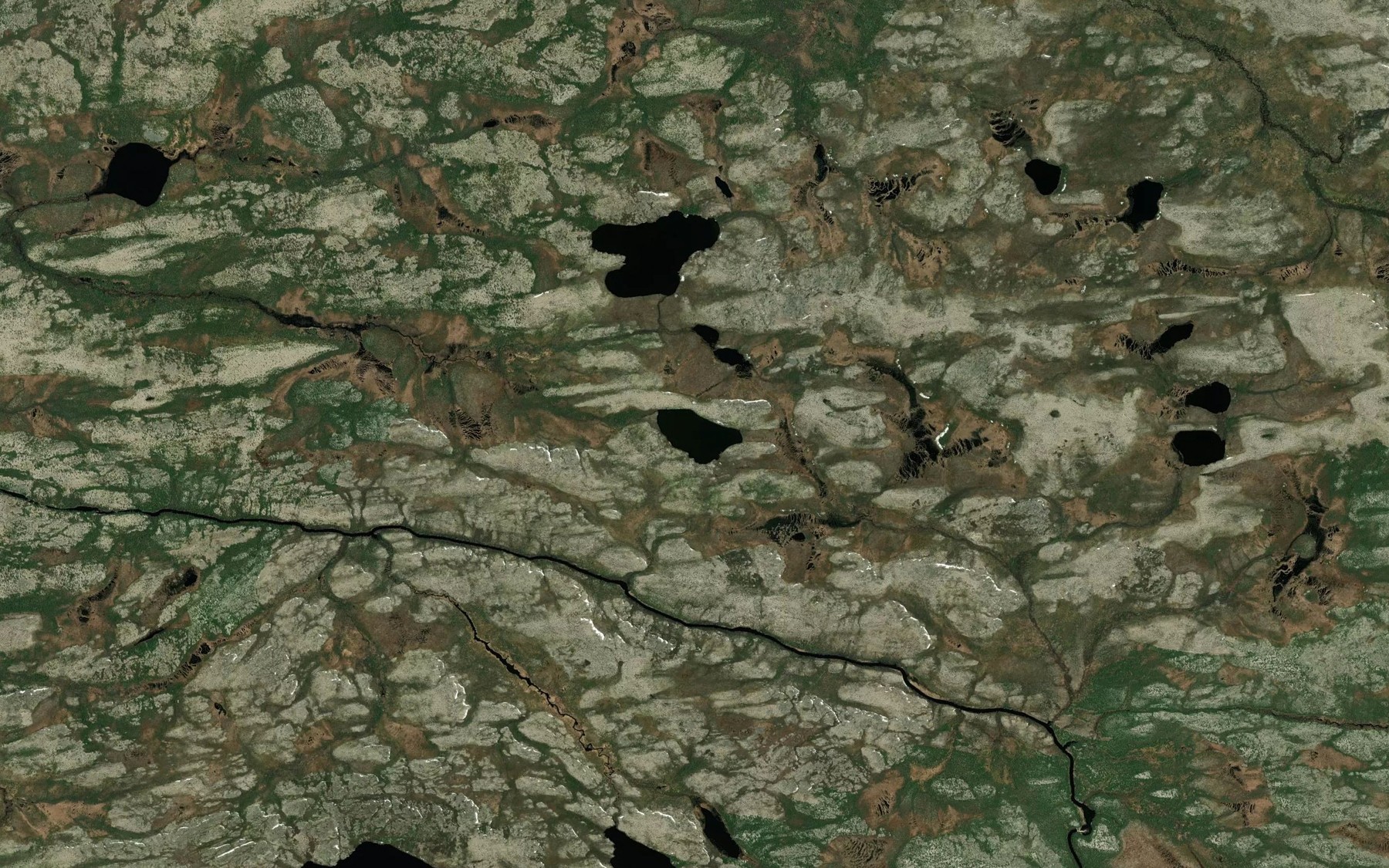 Satellite map of the Lac Amikukiwasich