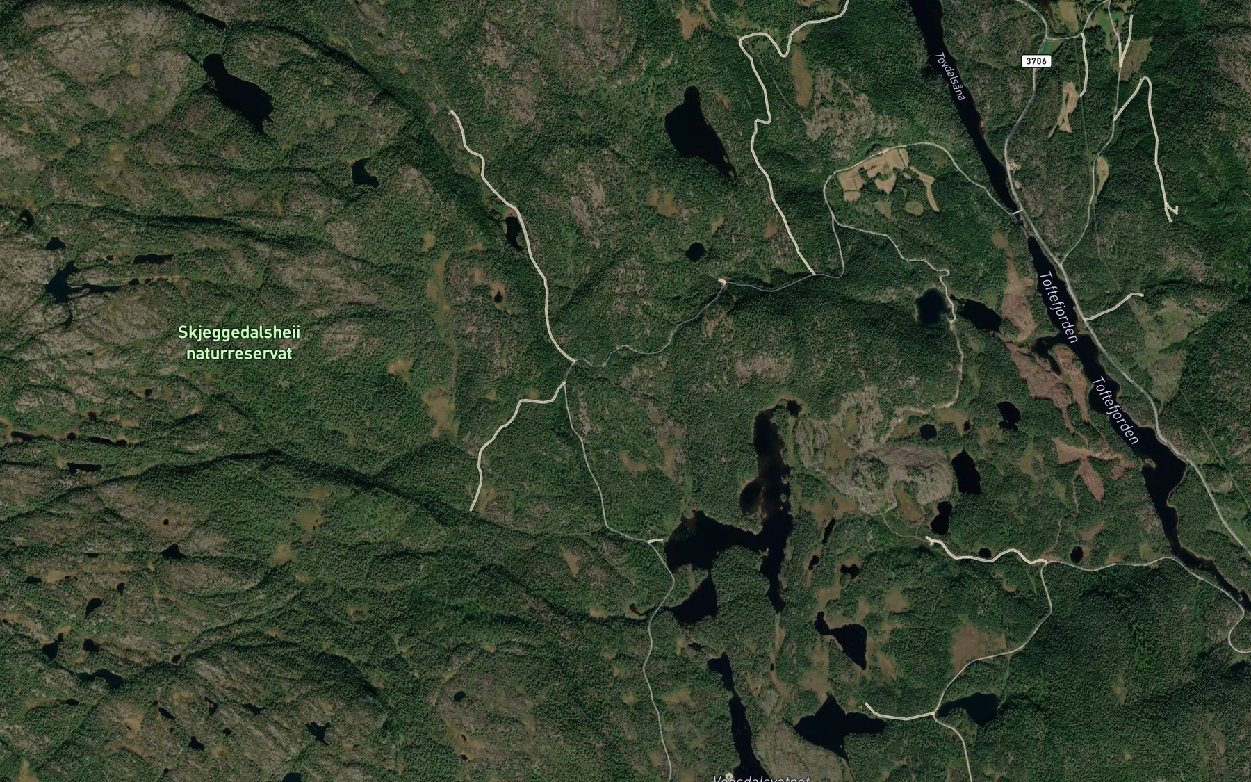 Satellite map of the Geirusdalsbekken