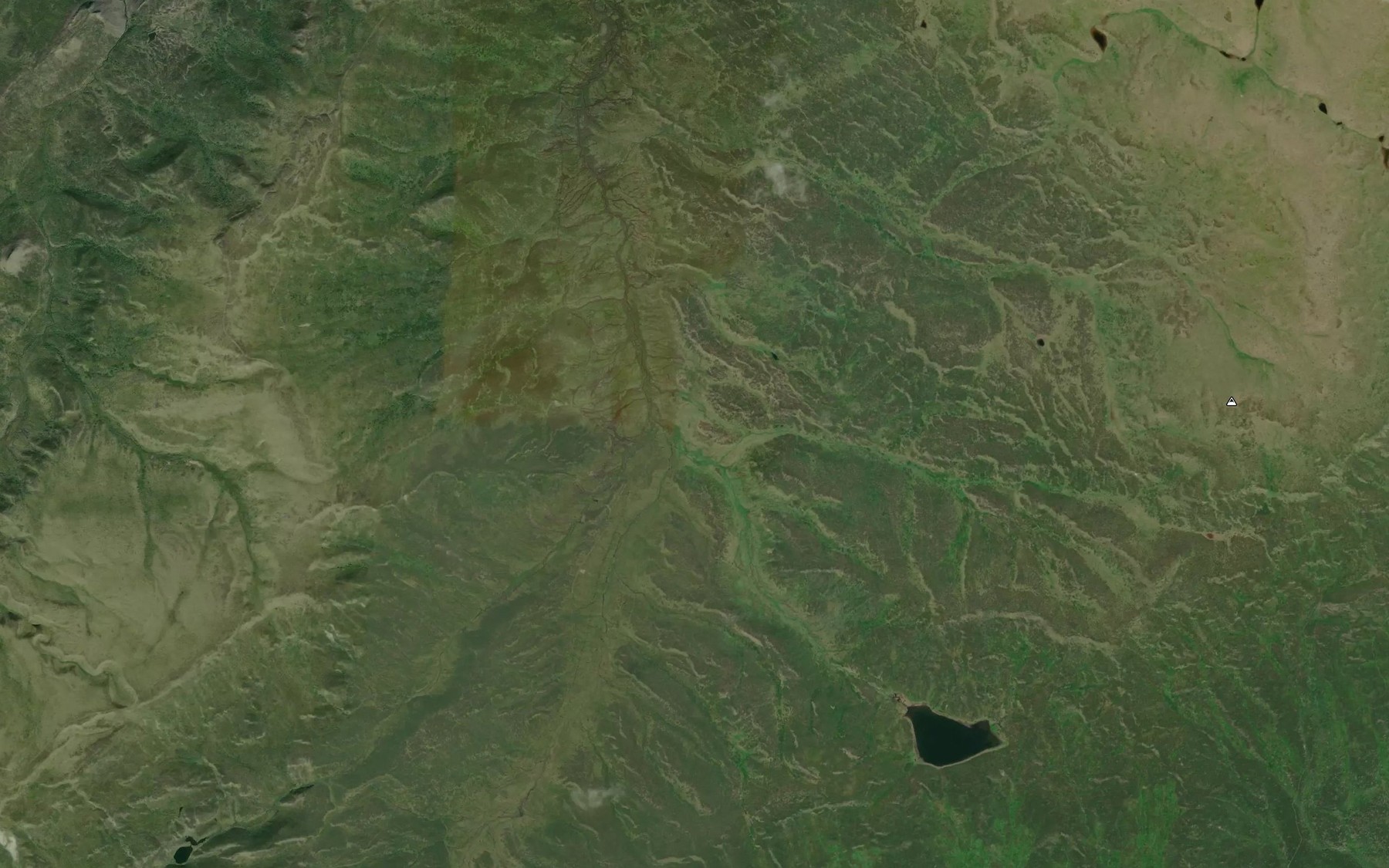 Satellite map of the Bonanza Creek