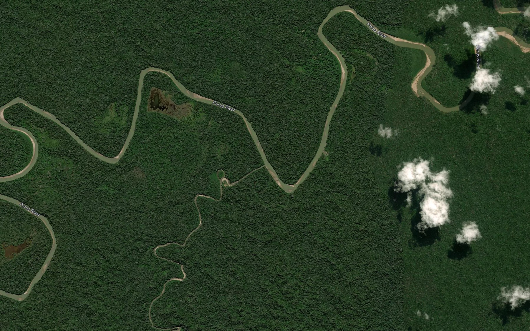 Satellite map of the Rio Cocama
