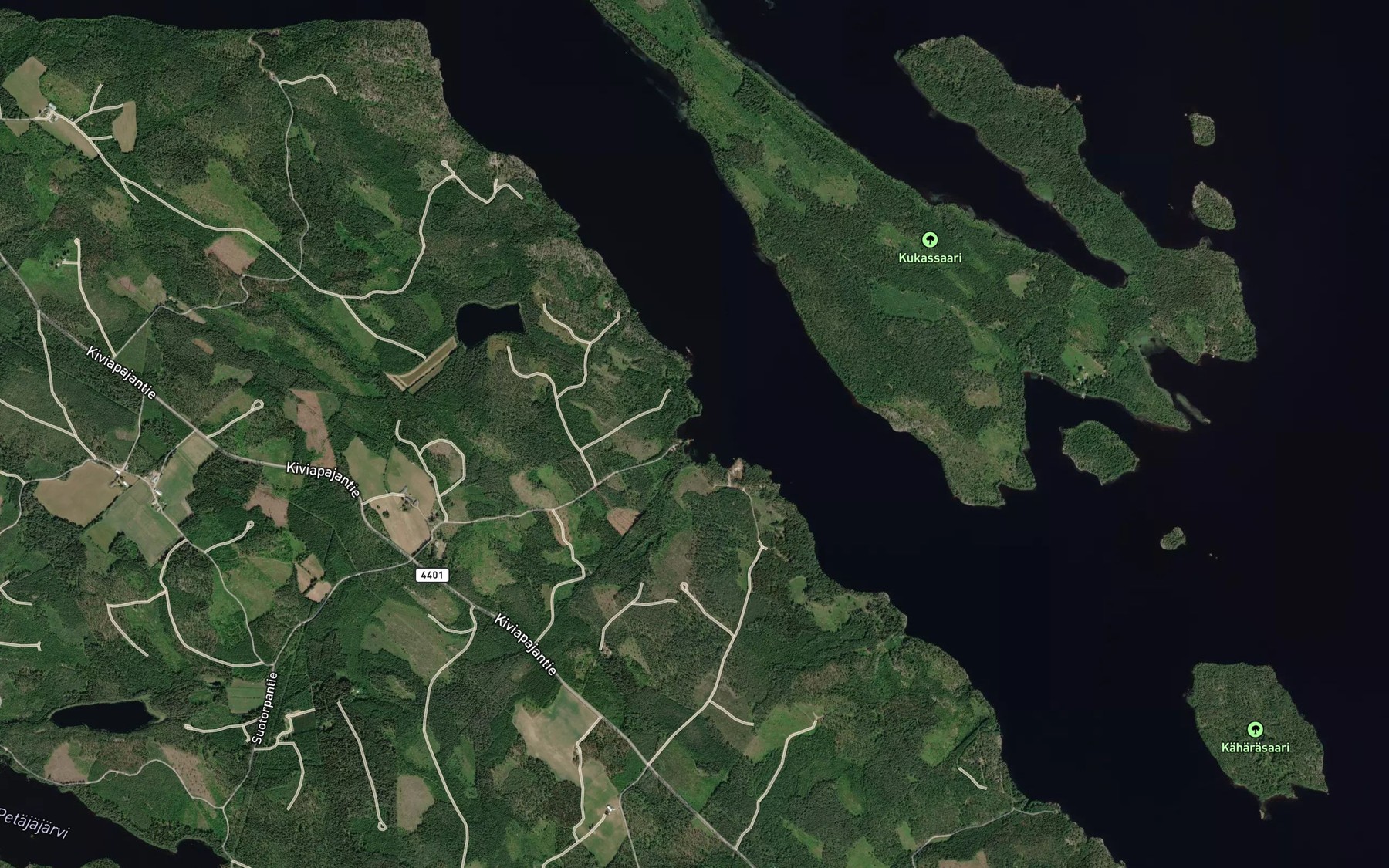 Satellite map of the Laapaanlahti