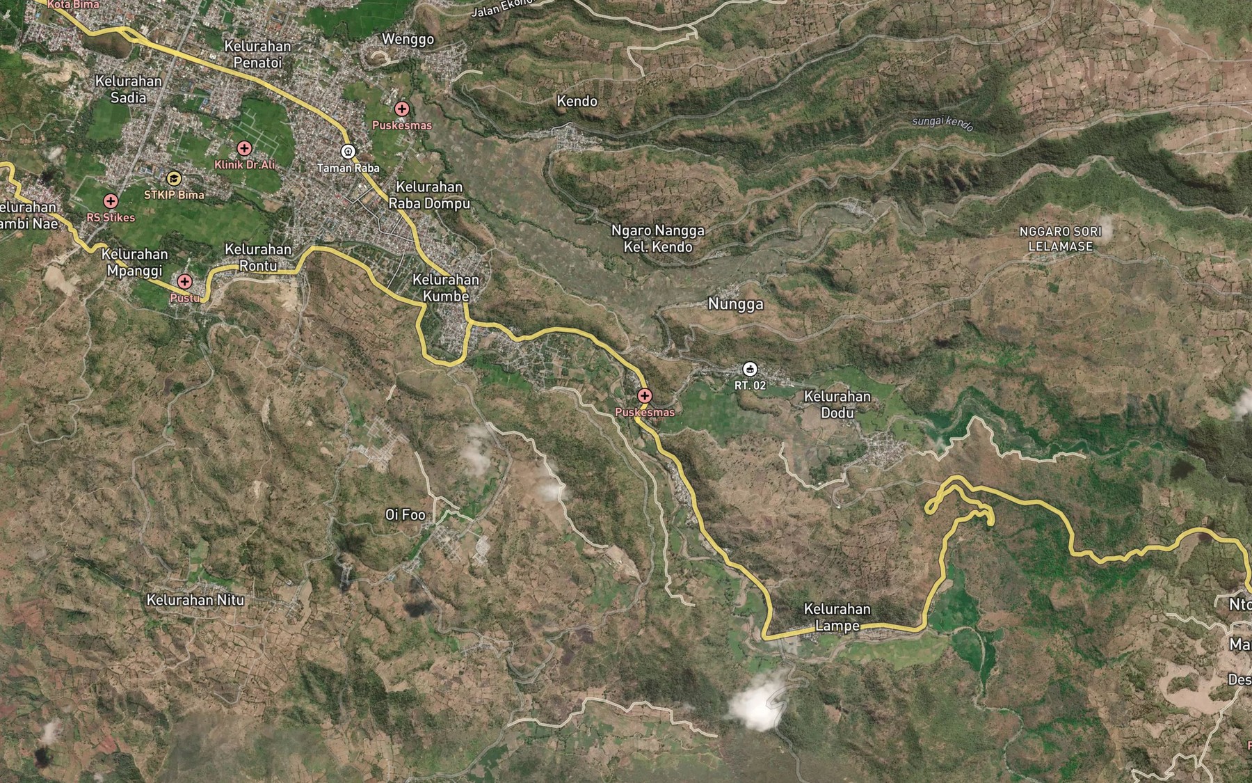 Satellite map of the Sori Dodu