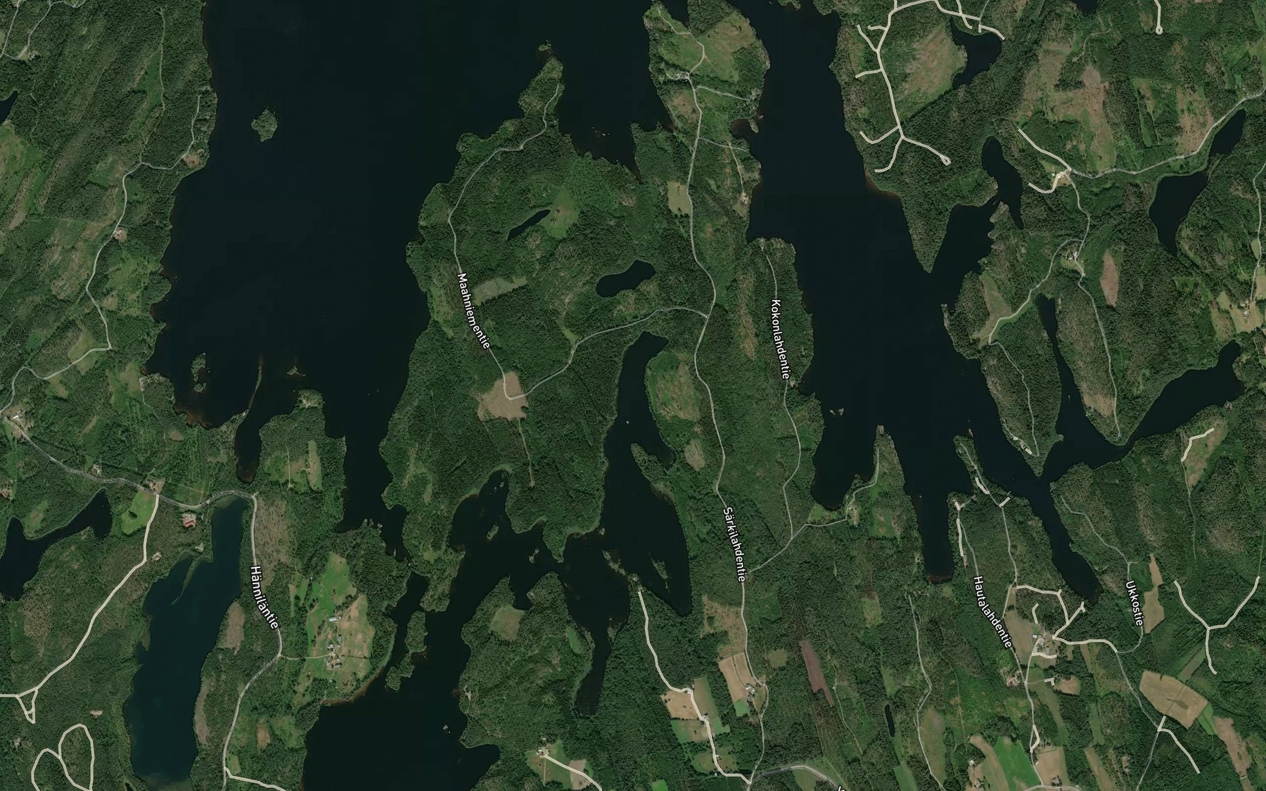 Satellite map of the Sarkilahti