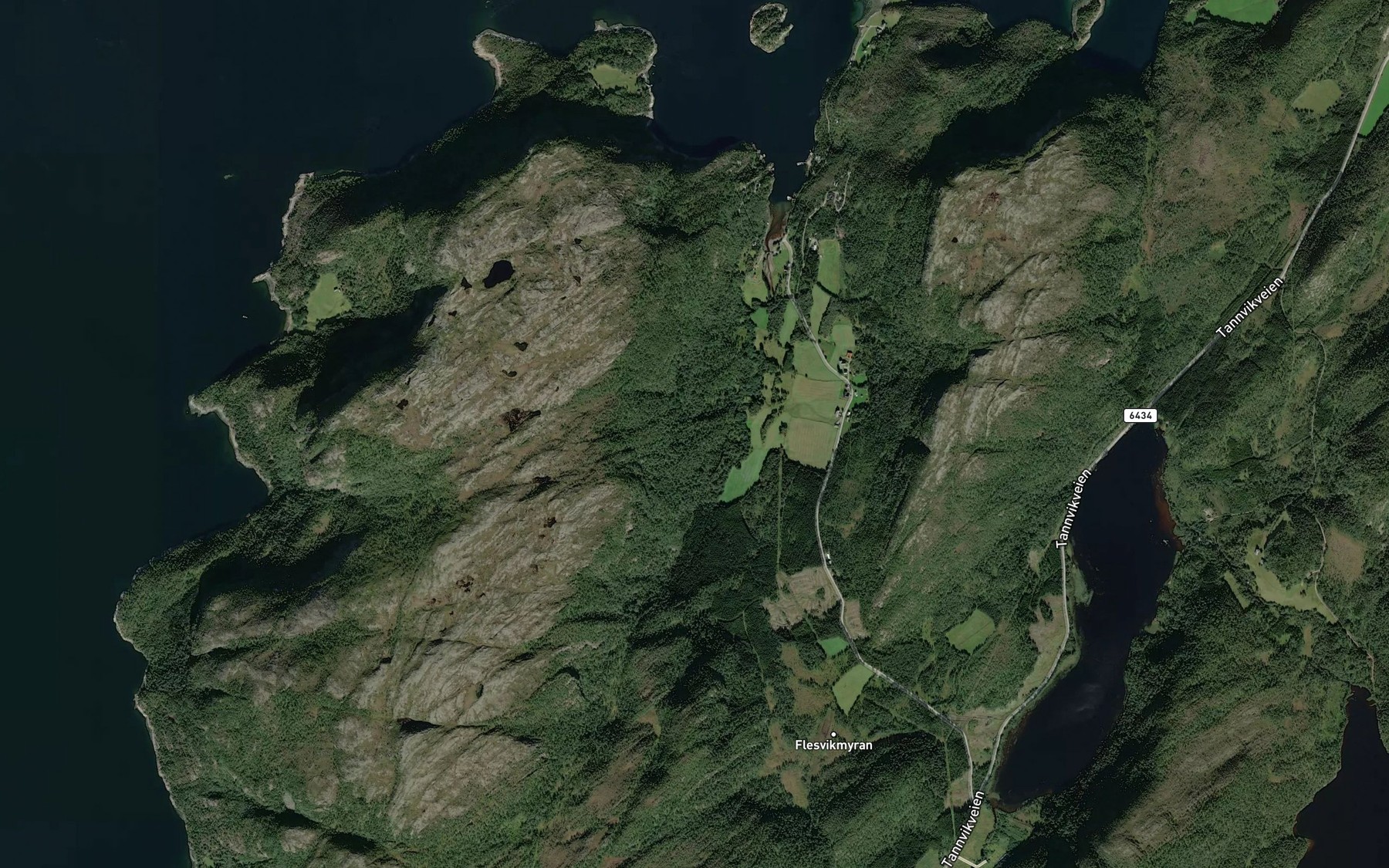 Satellite map of the Slurven