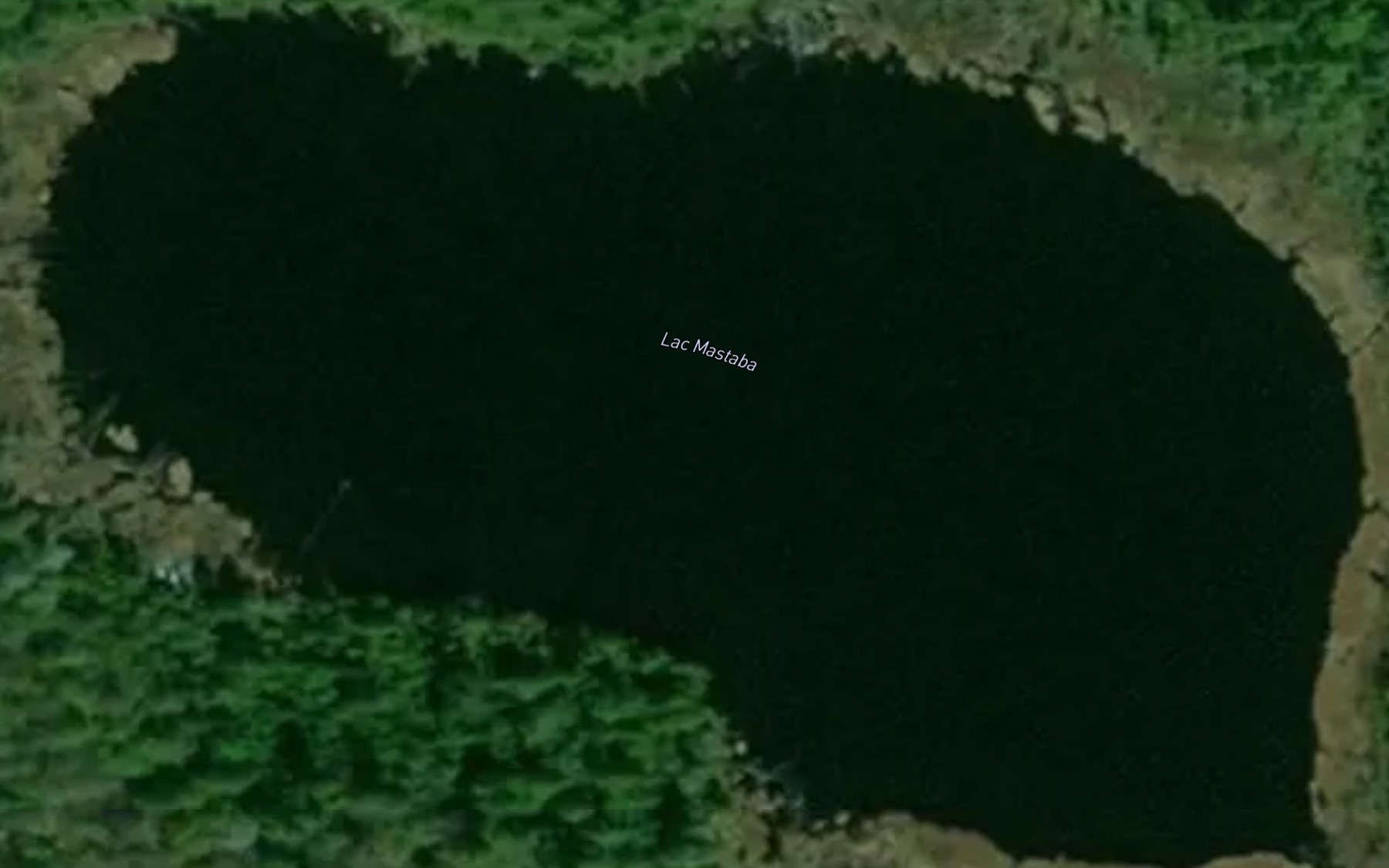 Satellite map of the Lac Mastaba