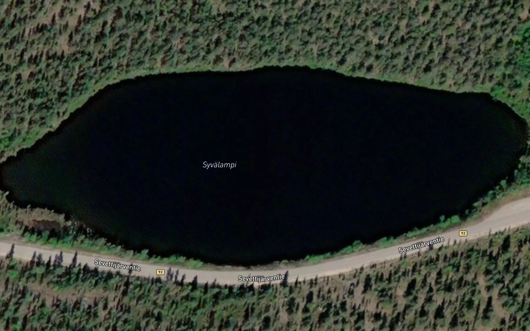 Satellite map of the Cienalisjavri