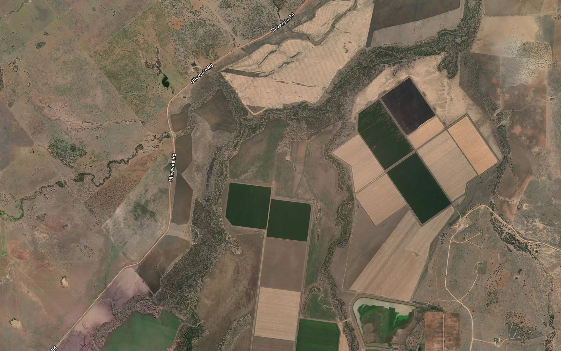 Satellite map of the Nine Mile Creek