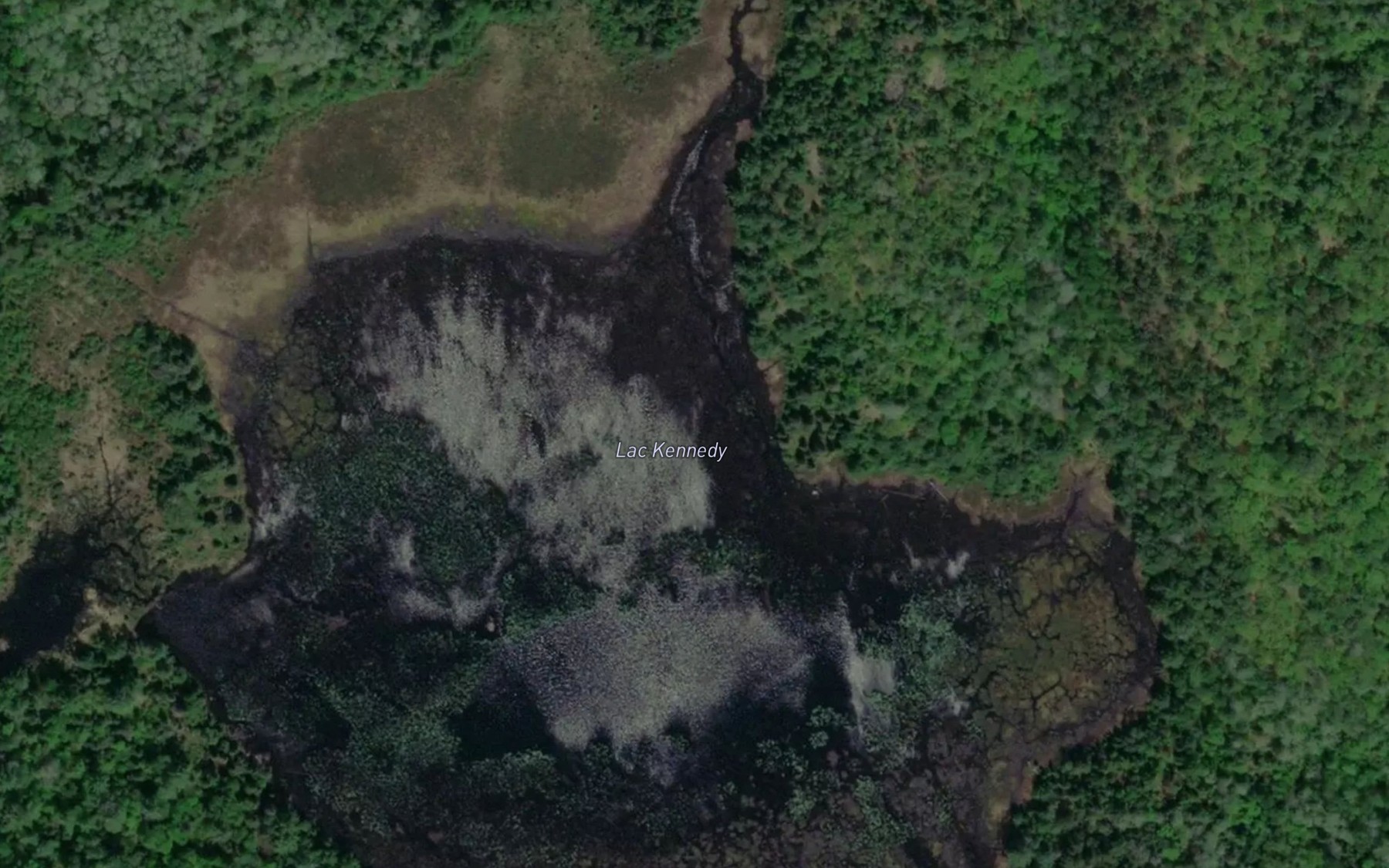 Satellite map of the Lac Kennedy