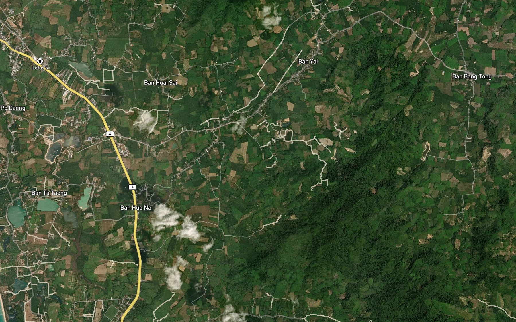 Satellite map of the Khlong Na Toei