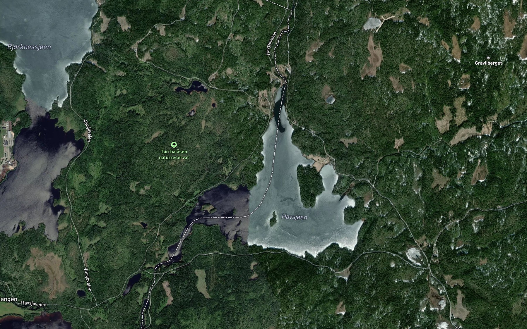 Satellite map of the Skala