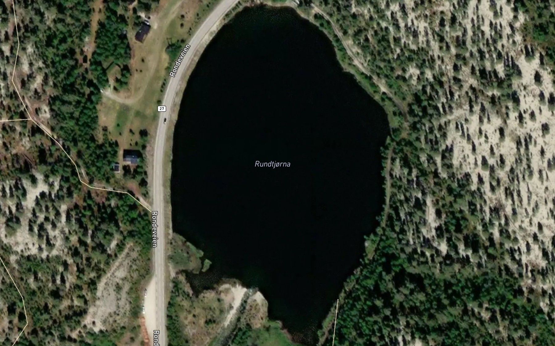 Satellite map of the Rundtjorna