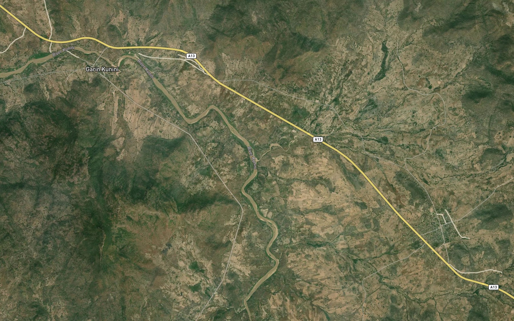 Satellite map of the River Jabonyara