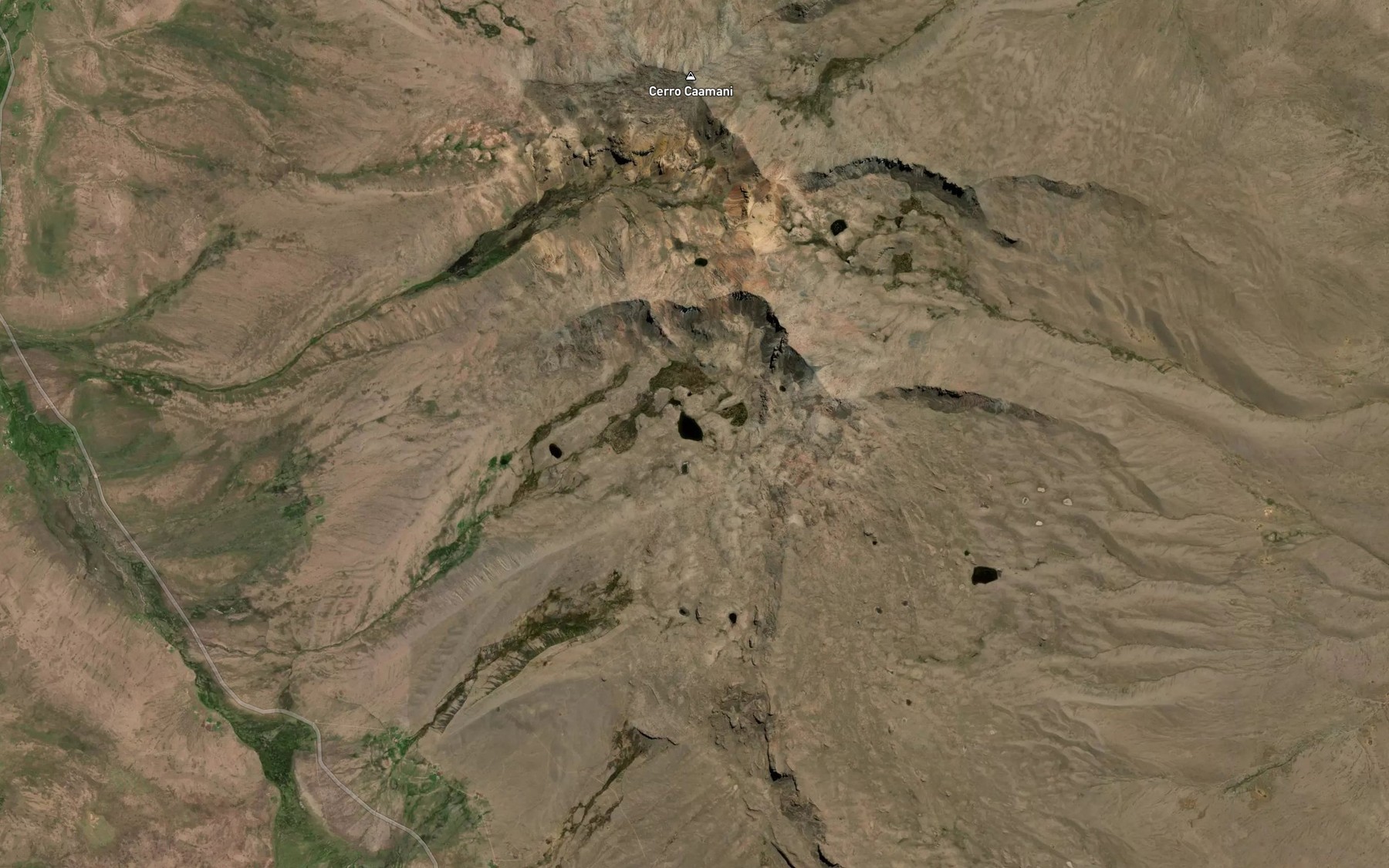 Satellite map of the Laguna Queullacota