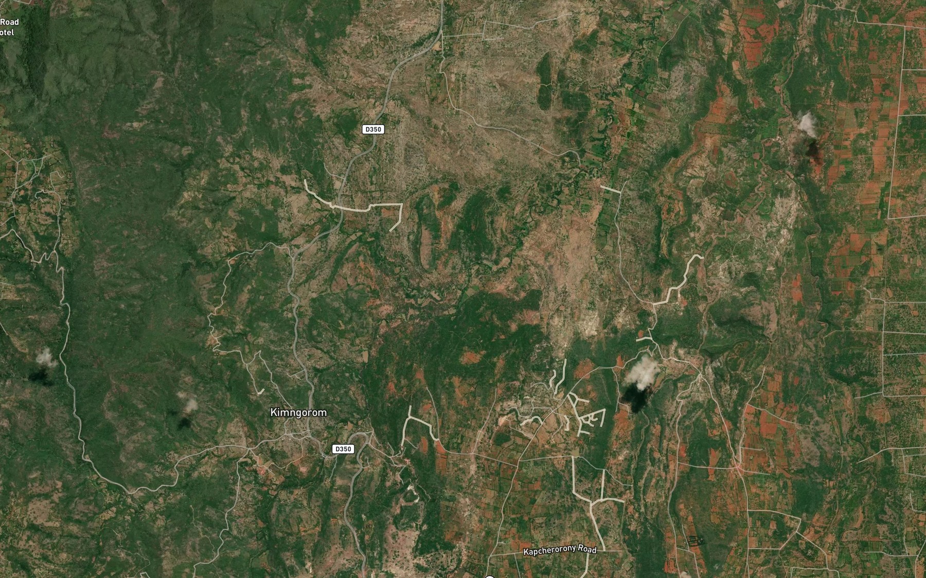 Satellite map of the Kerer