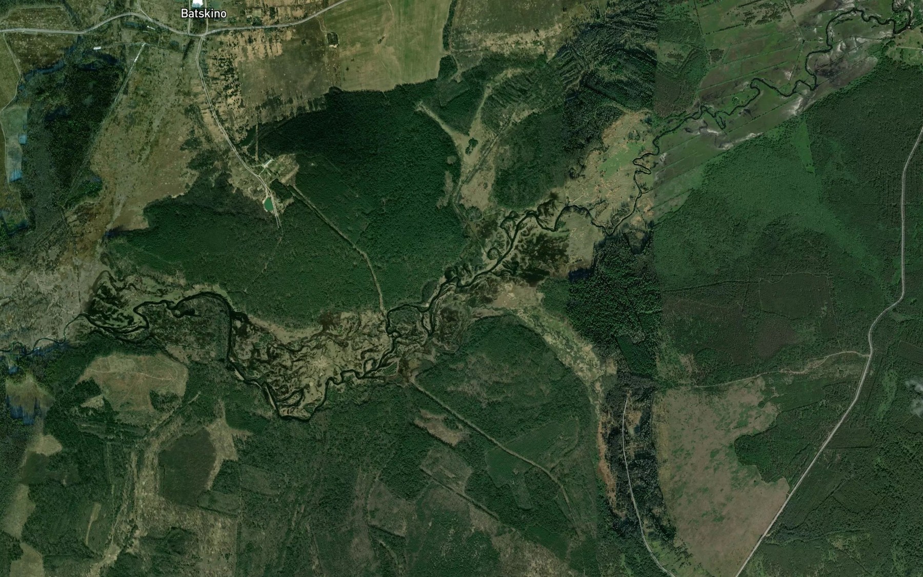 Satellite map of the Lyubezhenka