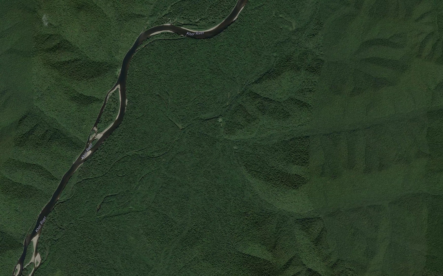 Satellite map of the Sredniy Tandu