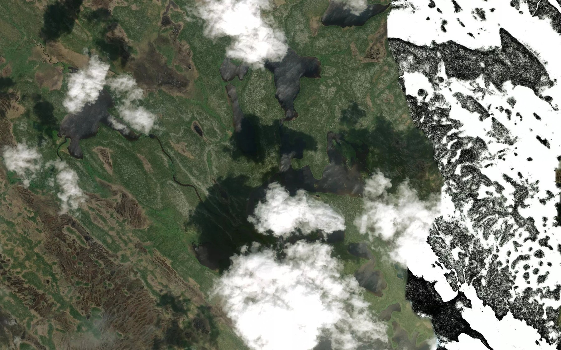 Satellite map of the Riviere de la Baie