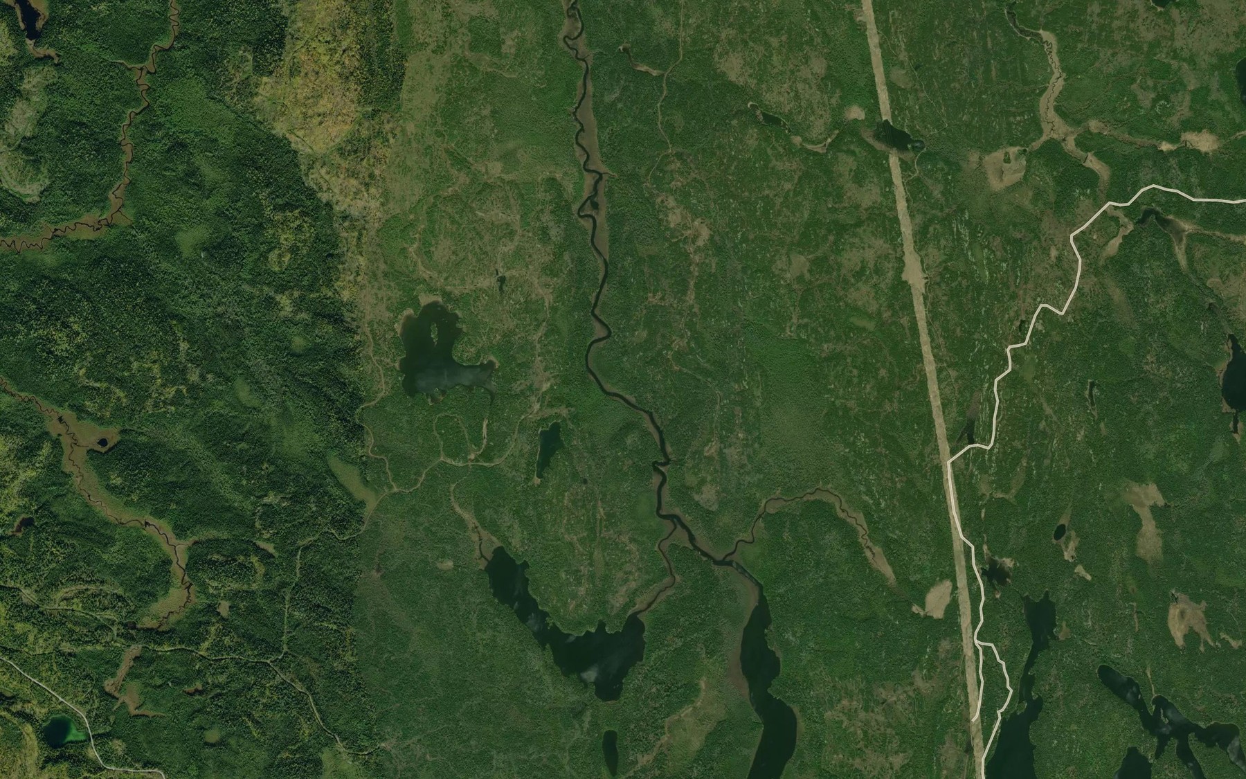 Satellite map of the Foley Creek