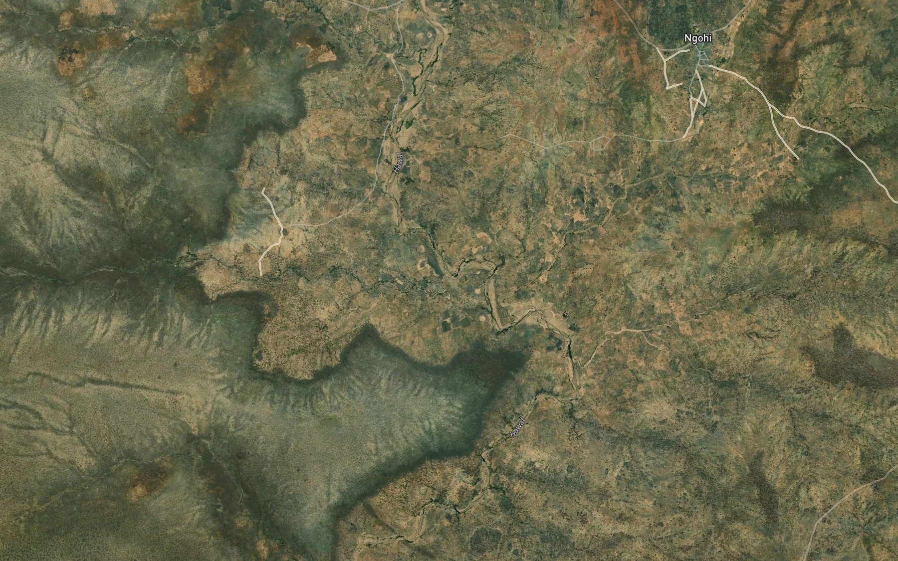 Satellite map of the Rafin Buwu