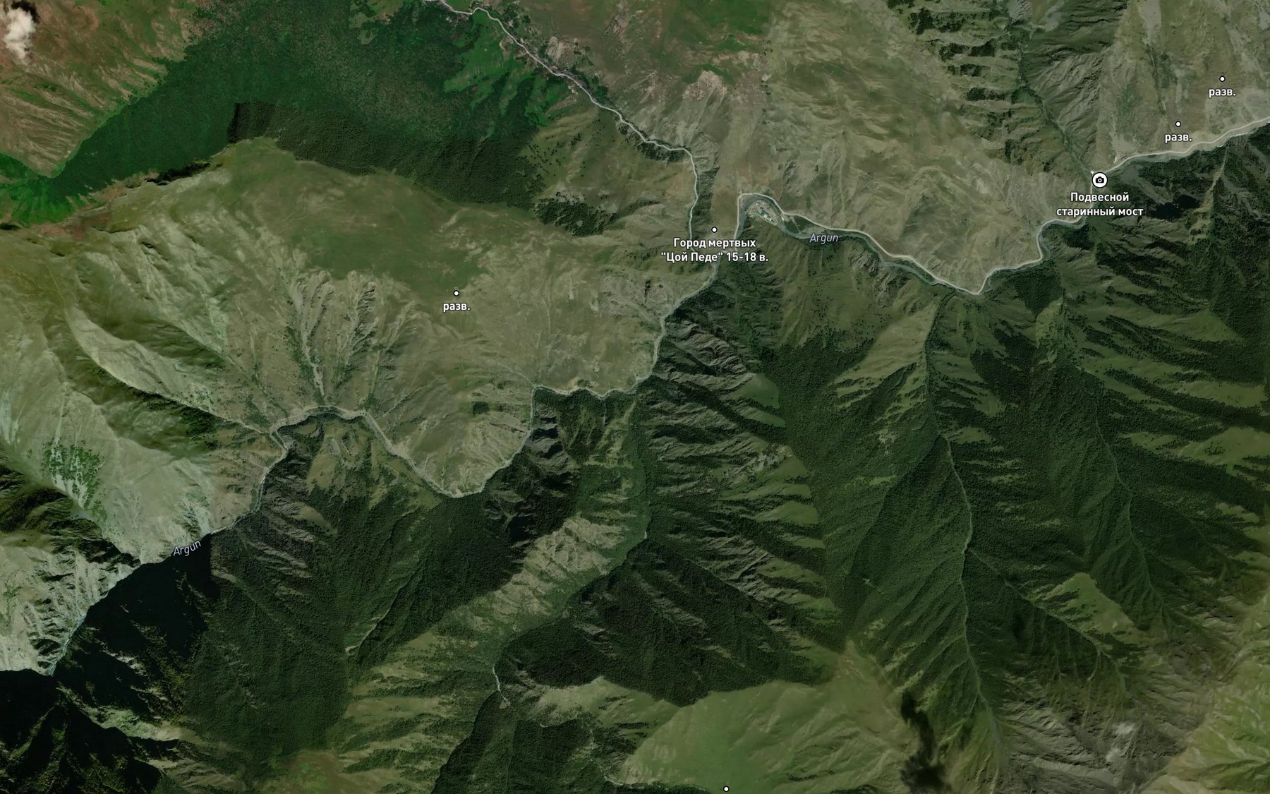 Satellite map of the Blukhapego