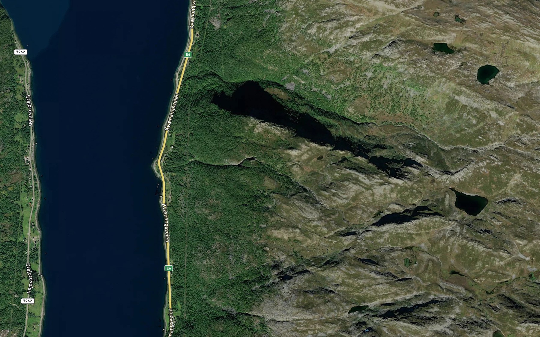 Satellite map of the Graneselva