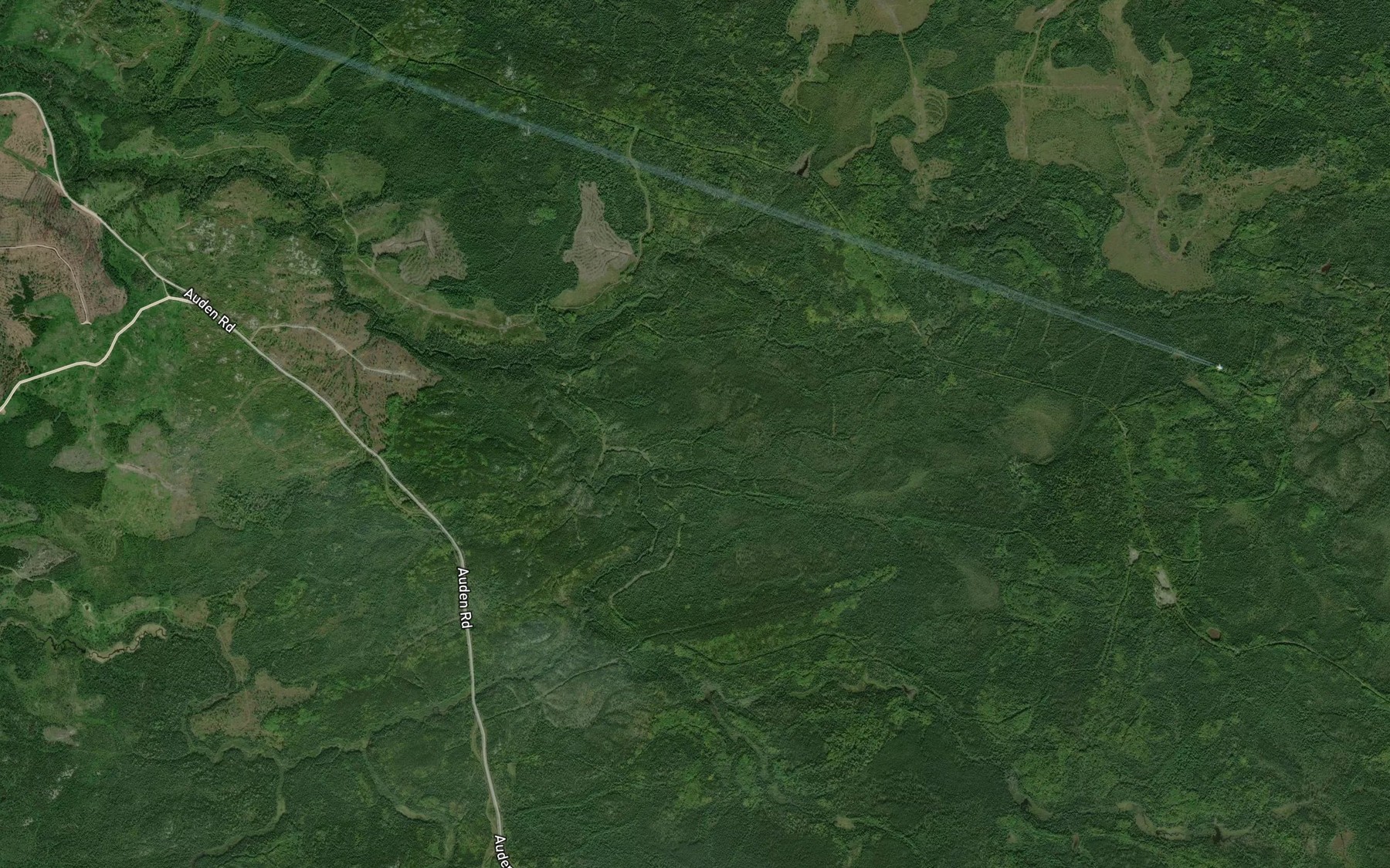 Satellite map of the Castlewood Creek