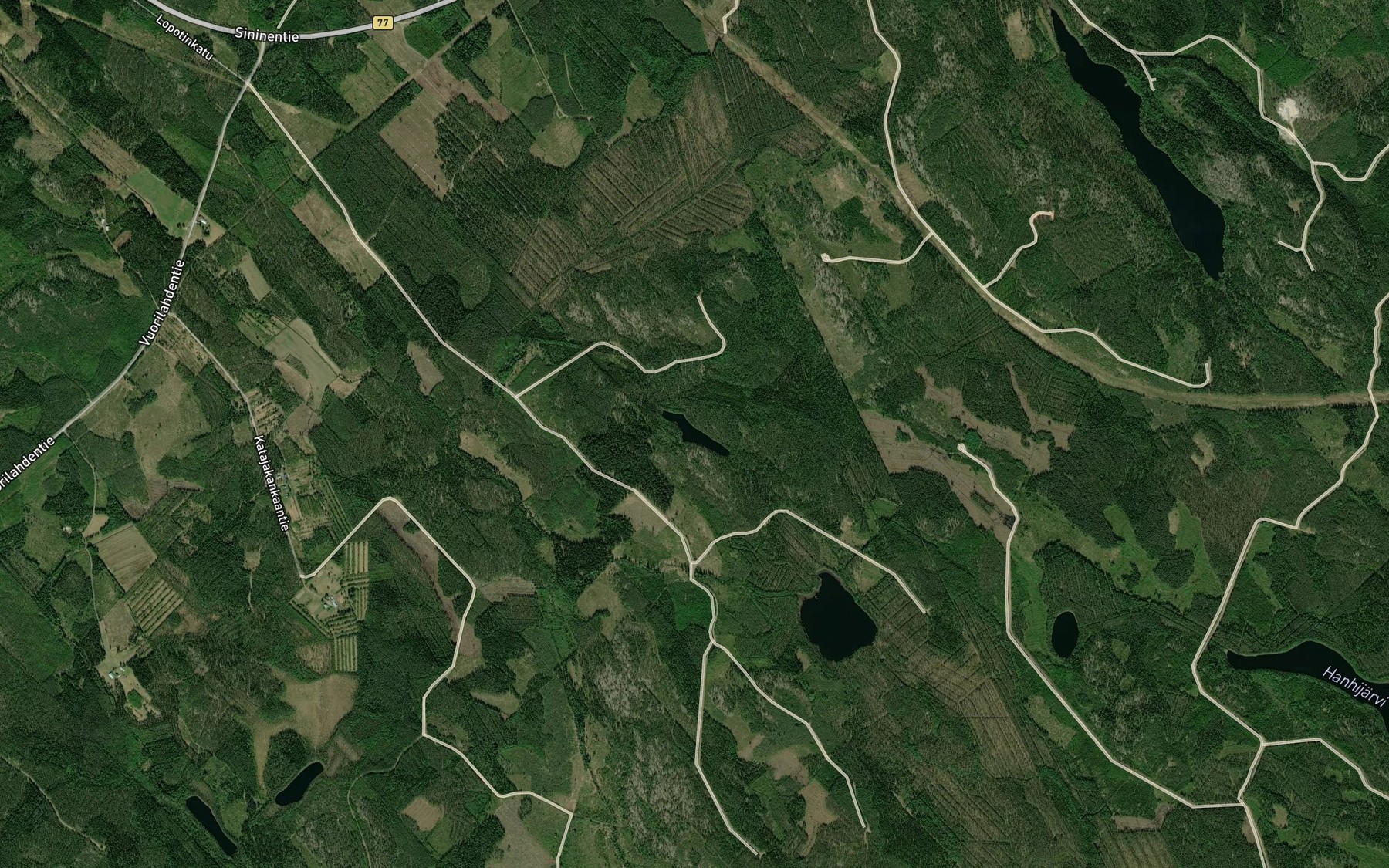 Satellite map of the Kaijalampi