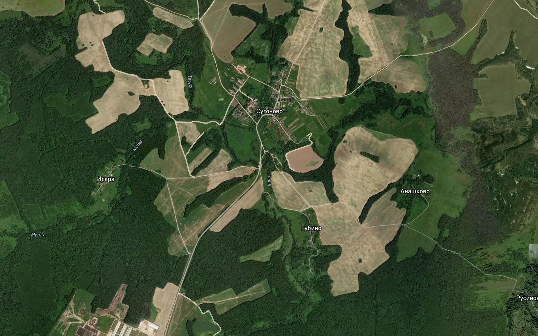 Satellite map of the Gorna