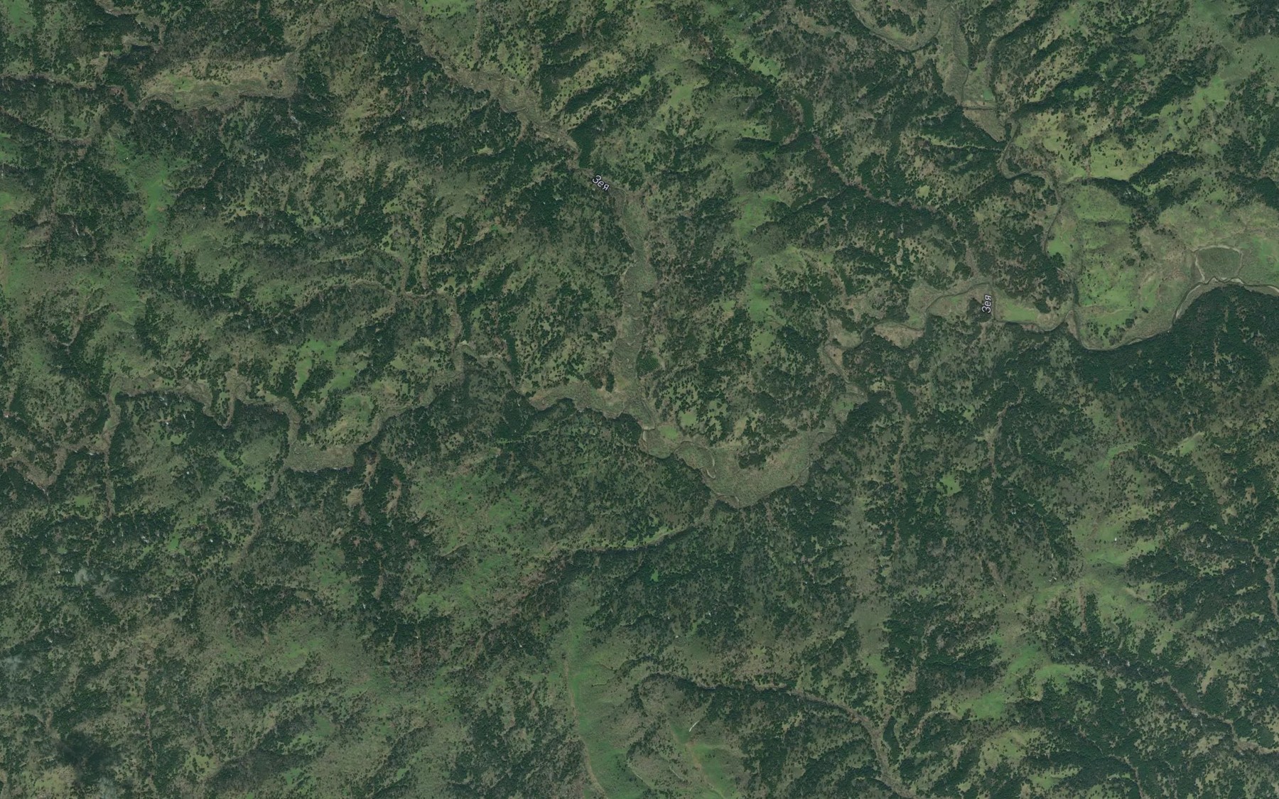 Satellite map of the Proshka
