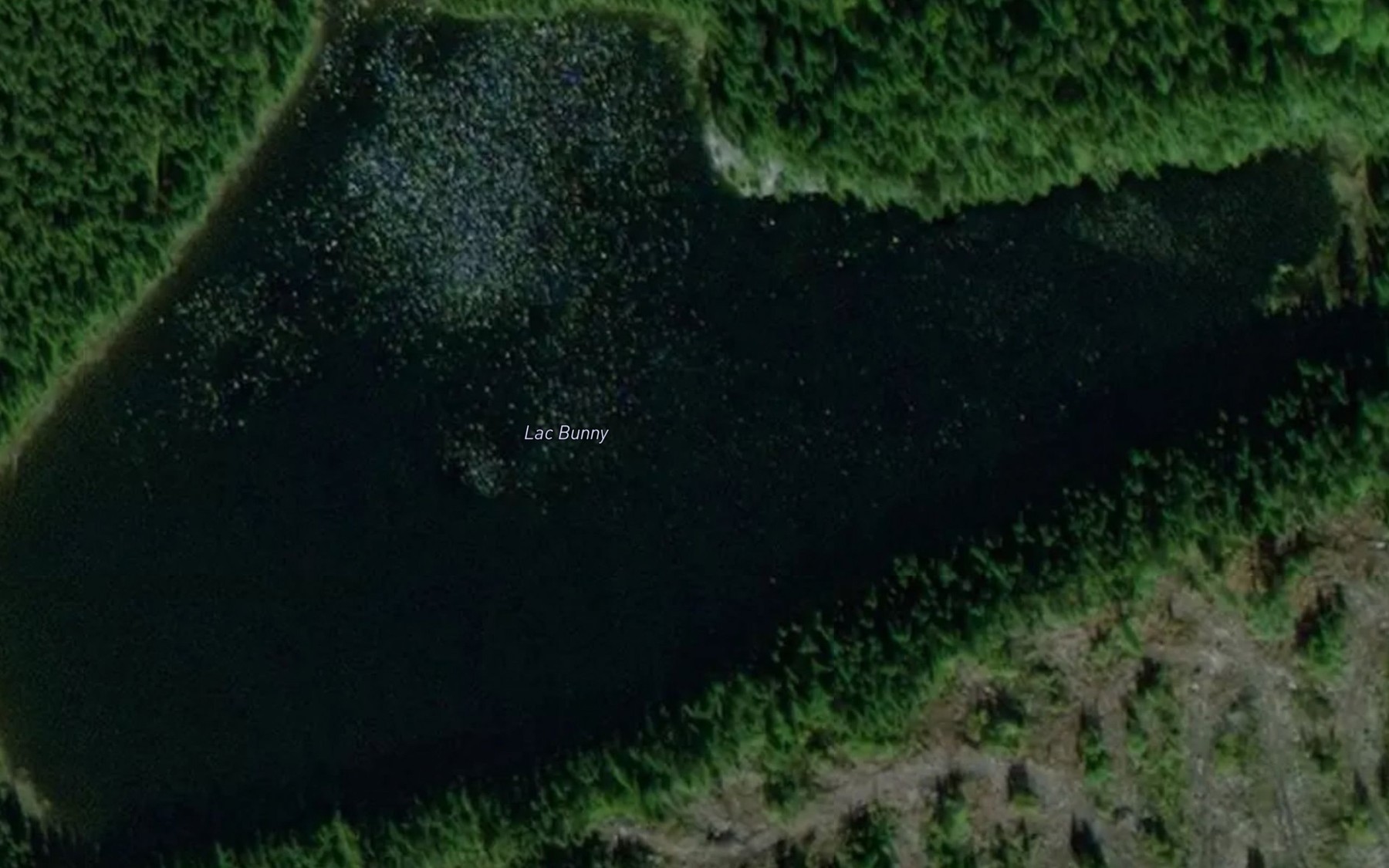 Satellite map of the Lac Bunny