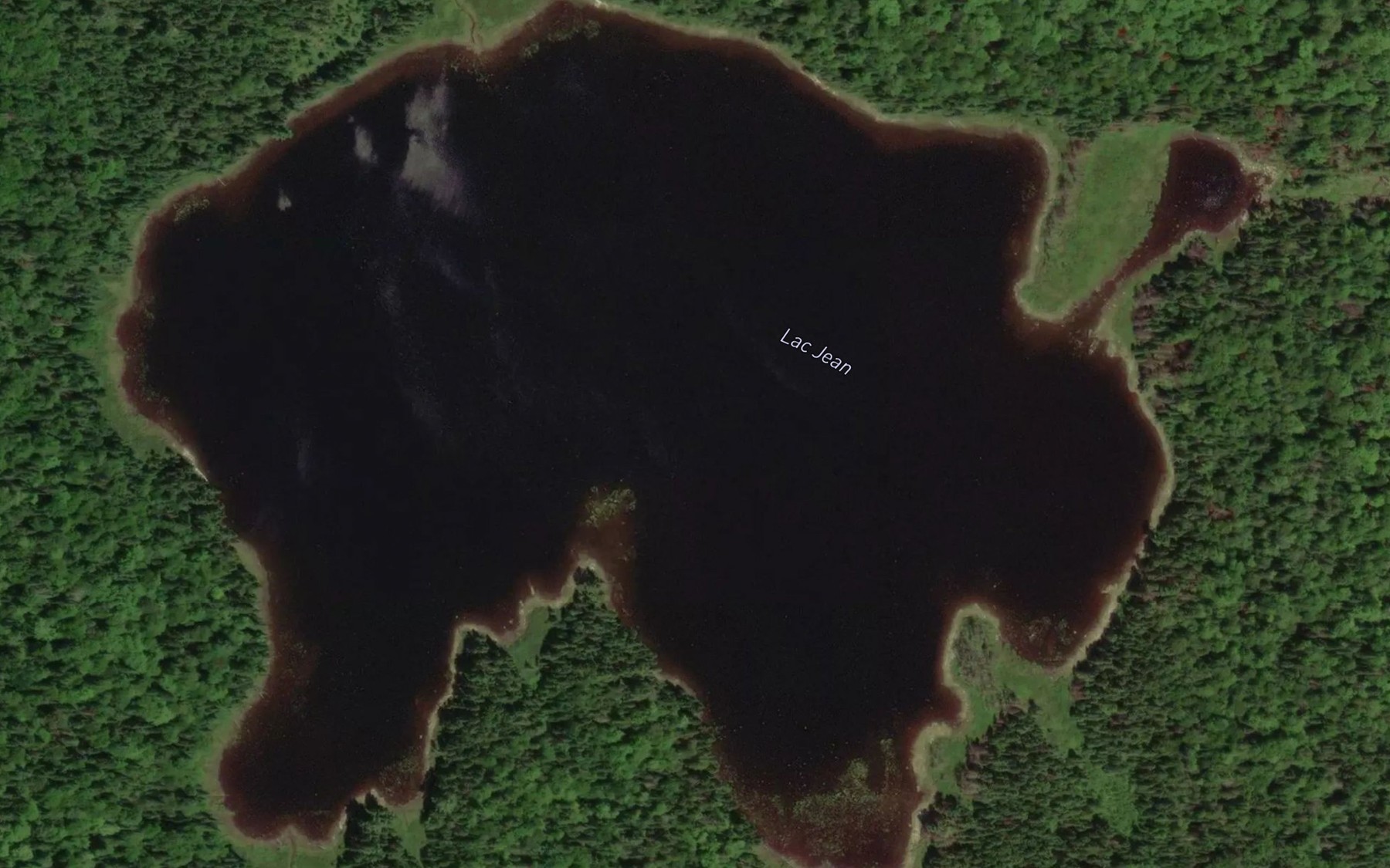 Satellite map of the Lac Jean