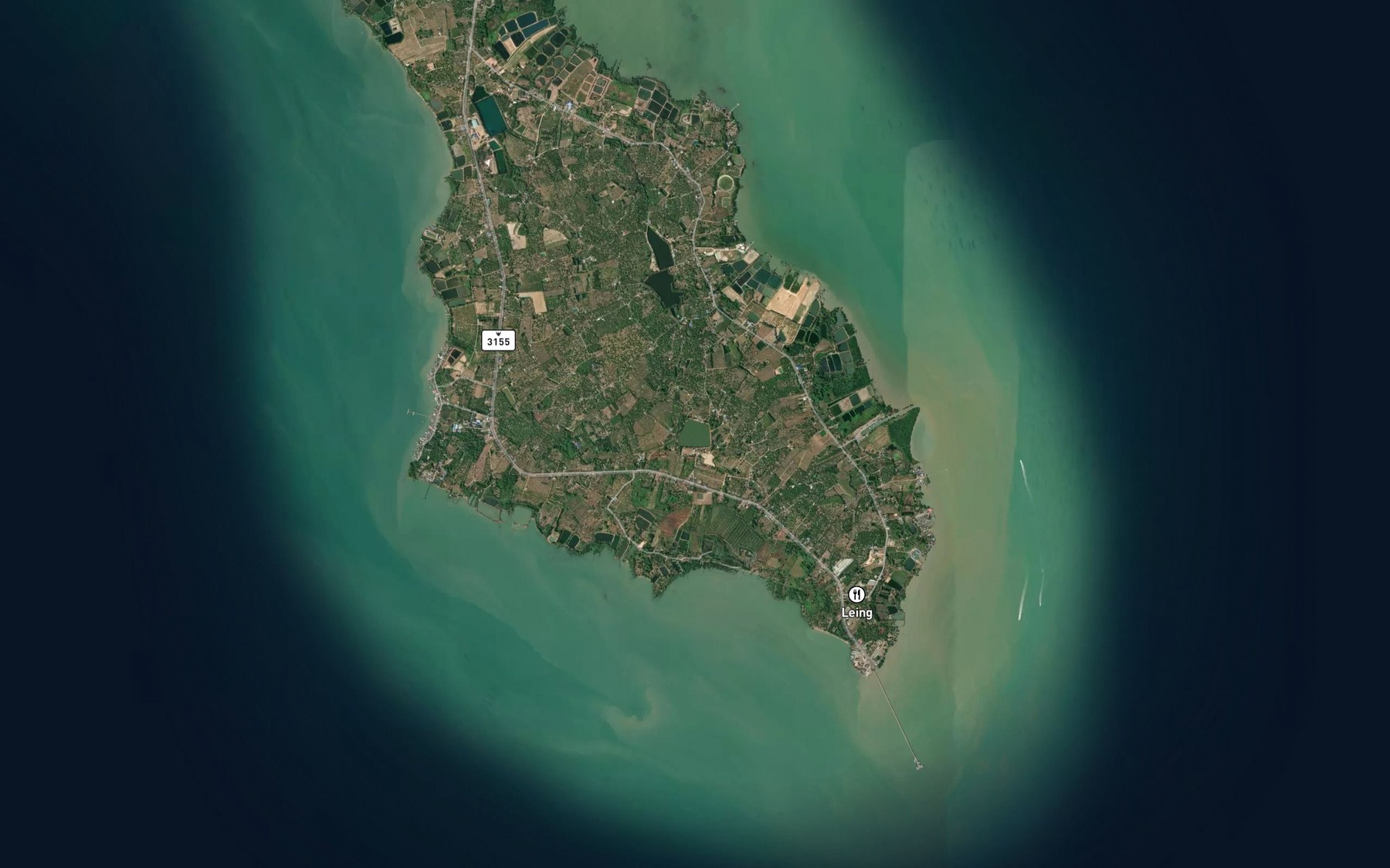Satellite map of the Nong Phlu