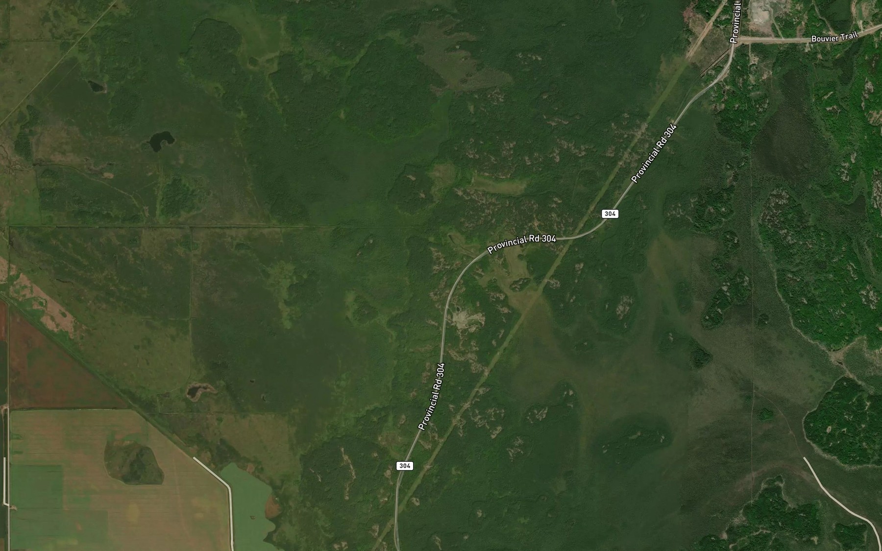 Satellite map of the St-Georges Pond