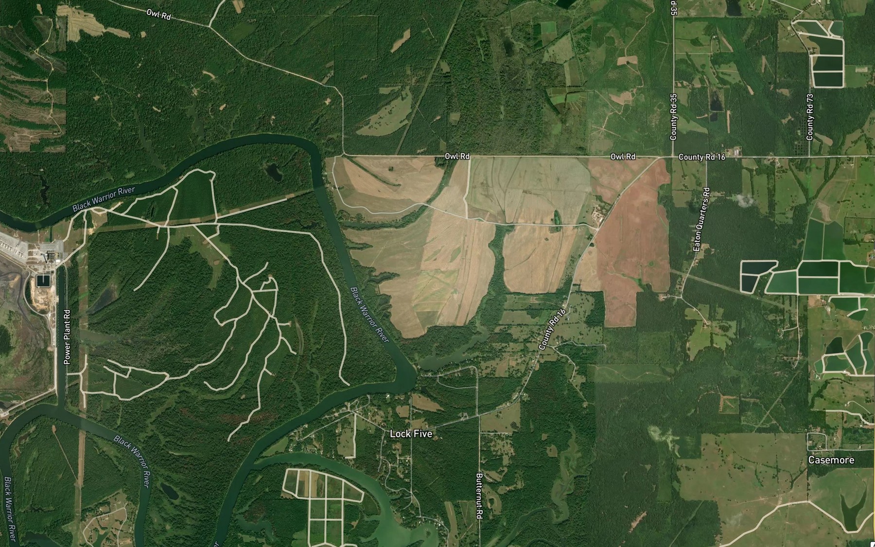 Satellite map of the Lewis Lawson Pond