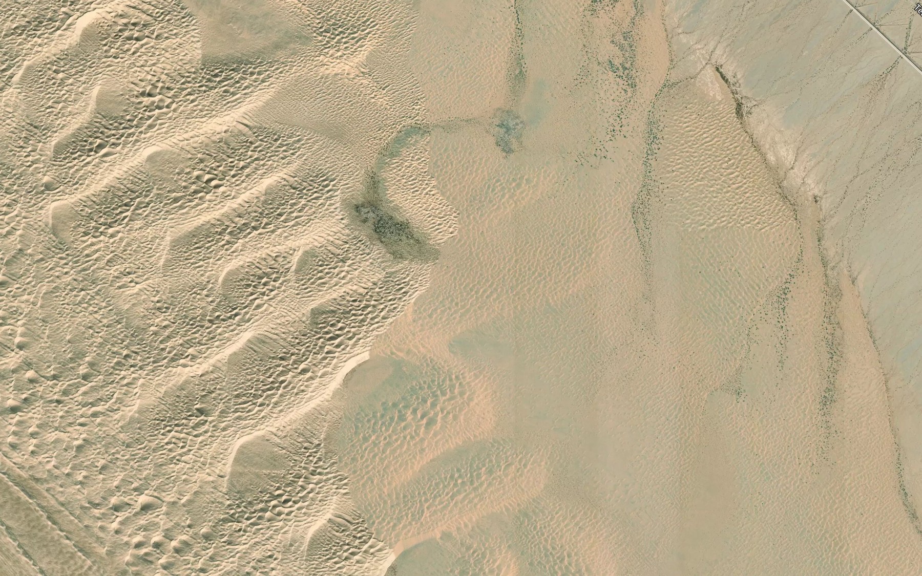 Satellite map of the Indian Wash