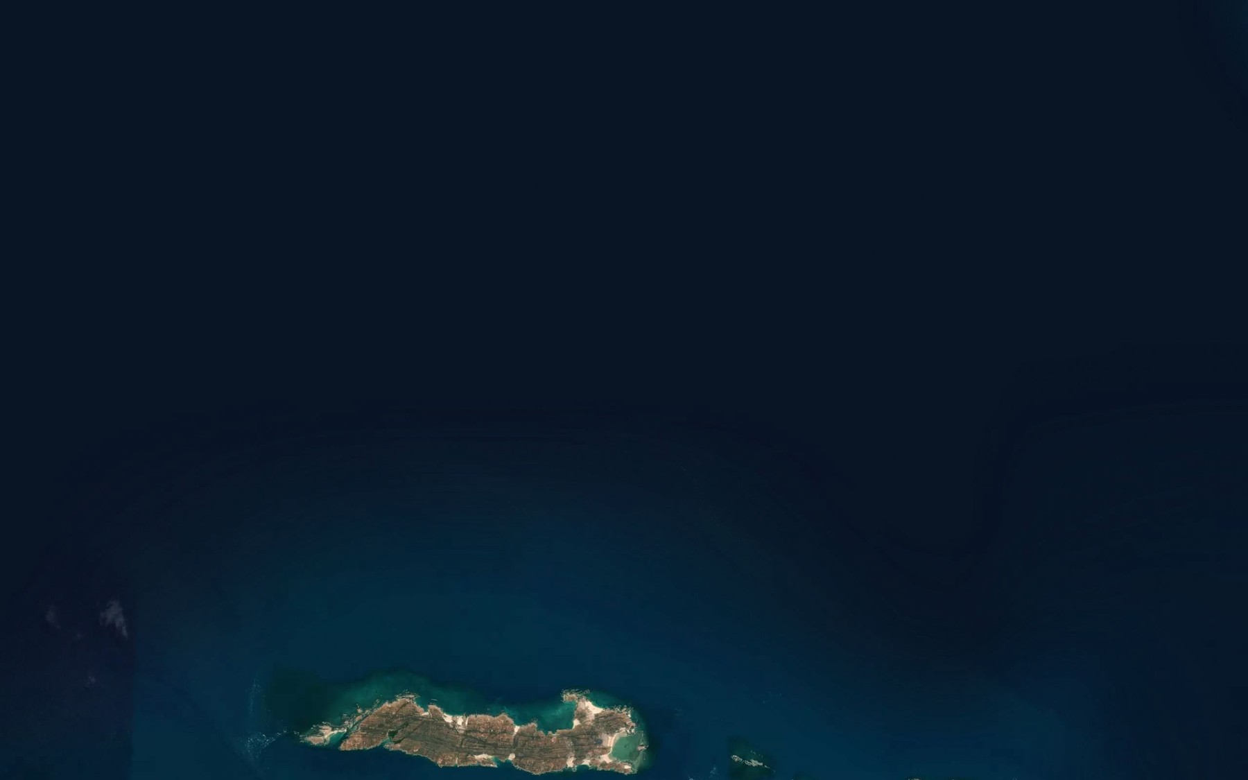 Satellite map of the Pincombe Shoal